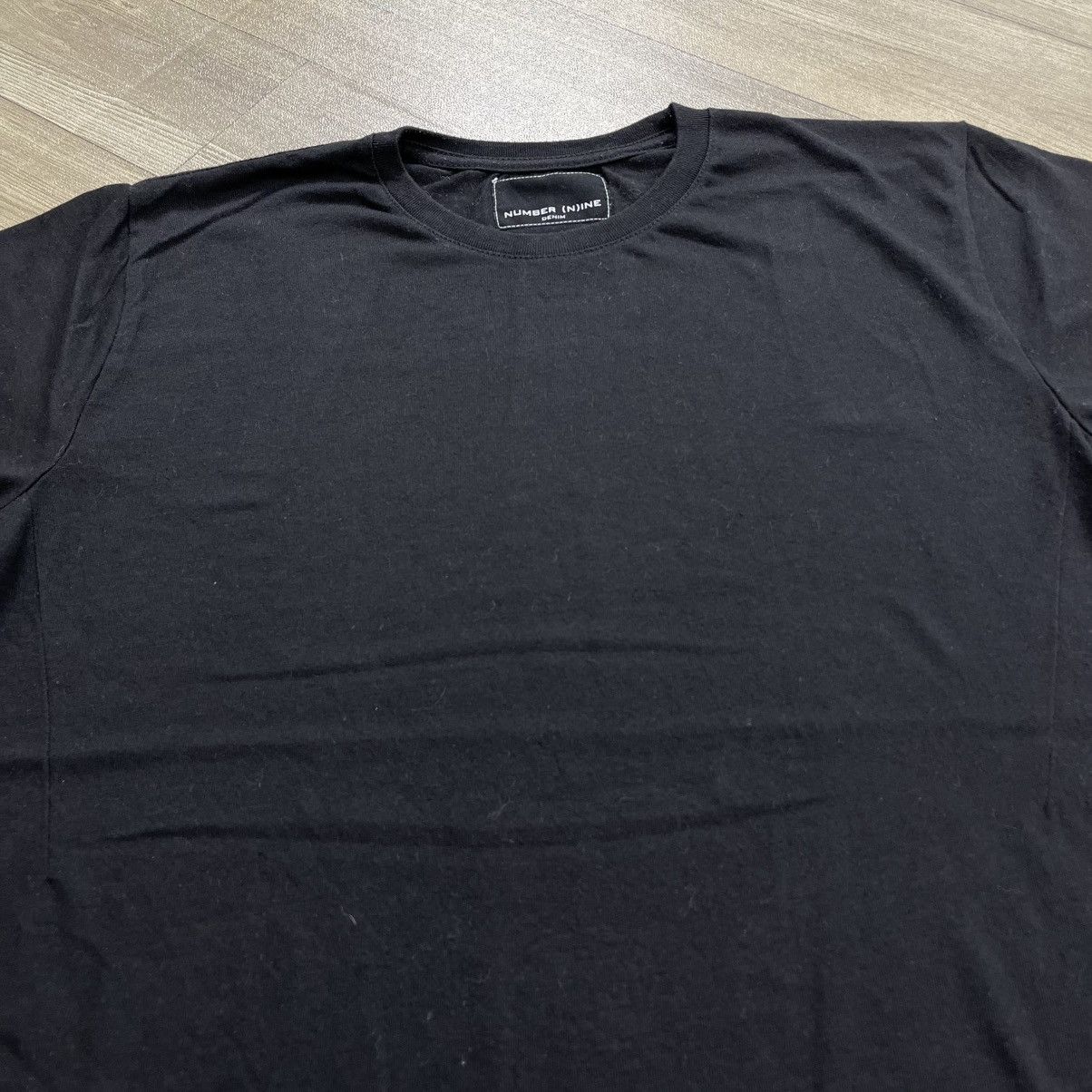 Number (N)ine 2000s Number (N)ine Denim Basic Black Tee Japanese Brand Y2K Size US L / EU 52-54 / 3 - 3 Thumbnail