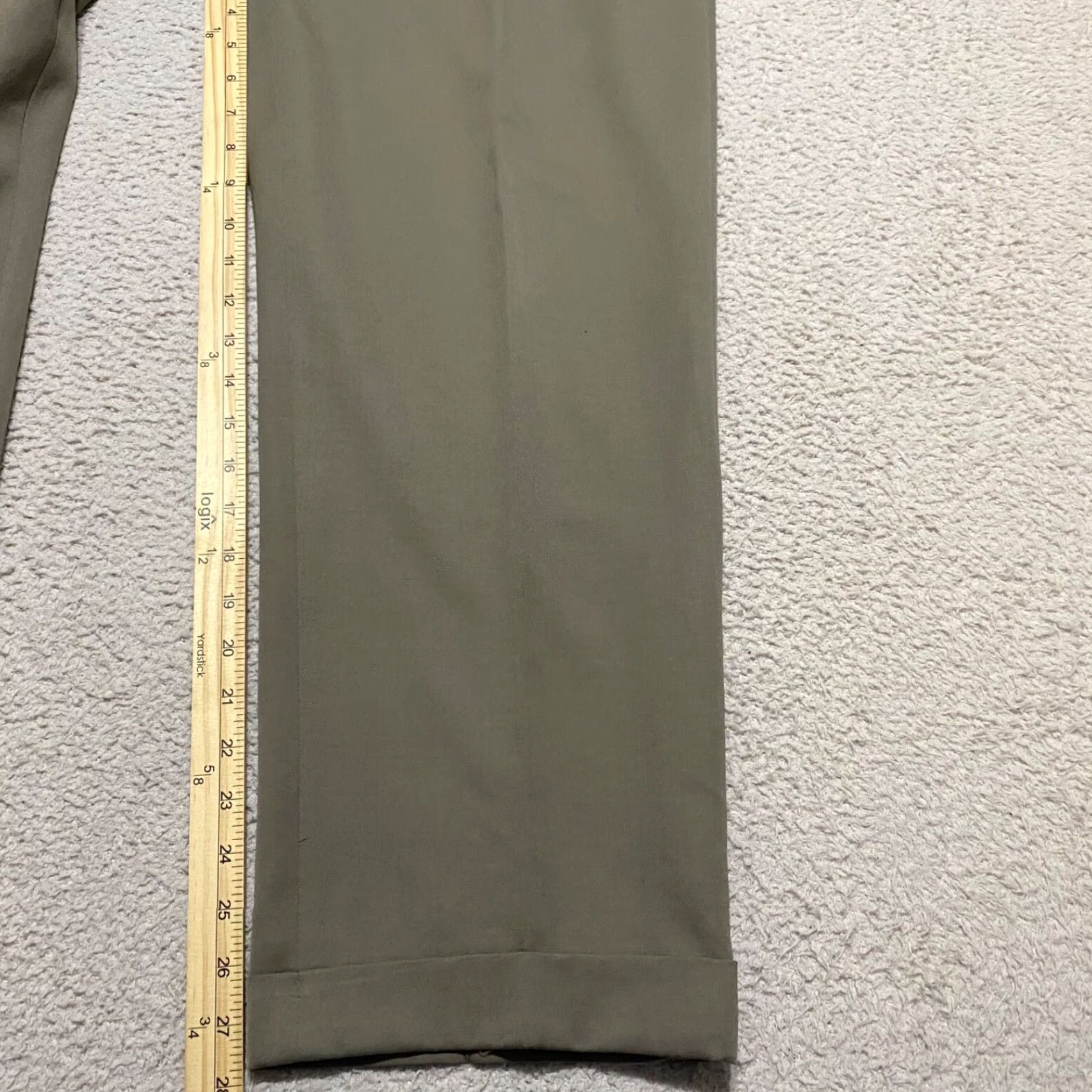 Brooks Brothers Brooks Brothers Mens Dress Pants 36 Brown Wool Straight Regular Pants Mens 100% Wool Solid Brown Dress Pants Size US 36 / EU 52 - 3 Thumbnail