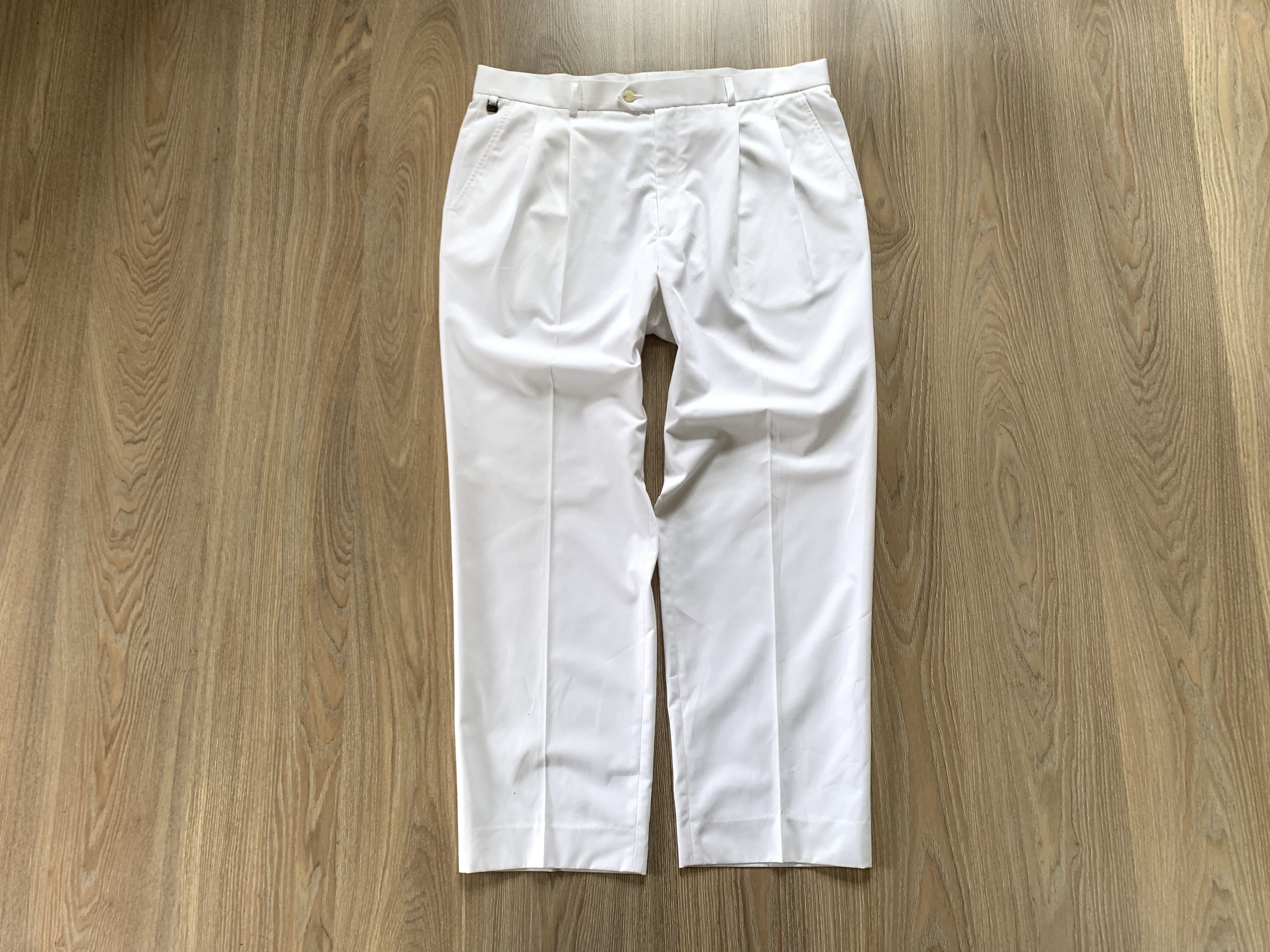 Lacoste × Vintage Rare Vintage New Lacoste White Cotton Pants Trousers Size US 36 / EU 52 - 13 Thumbnail