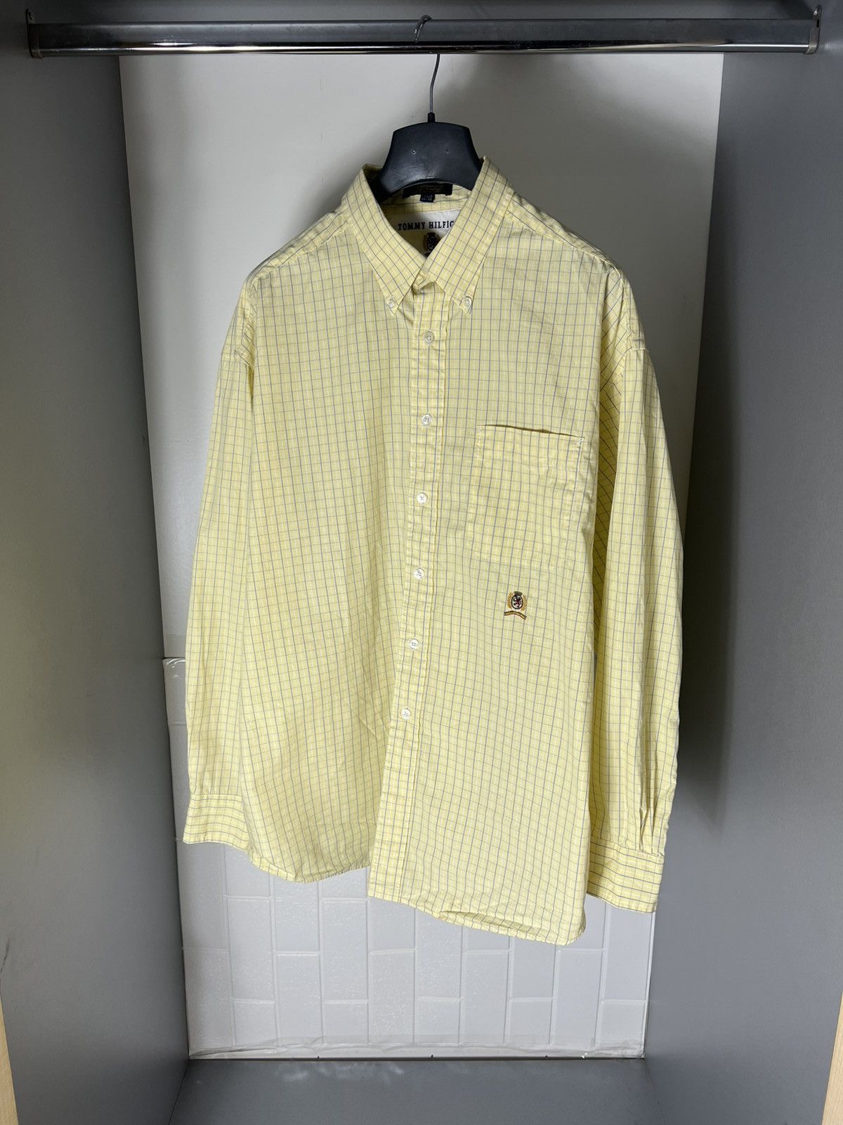 Tommy Hilfiger × Vintage VERY RARE TOMMY HILFIGER JEANS RETRO SHIRT DESIGNER Y2K 90s Size US XL / EU 56 / 4 - 2 Thumbnail