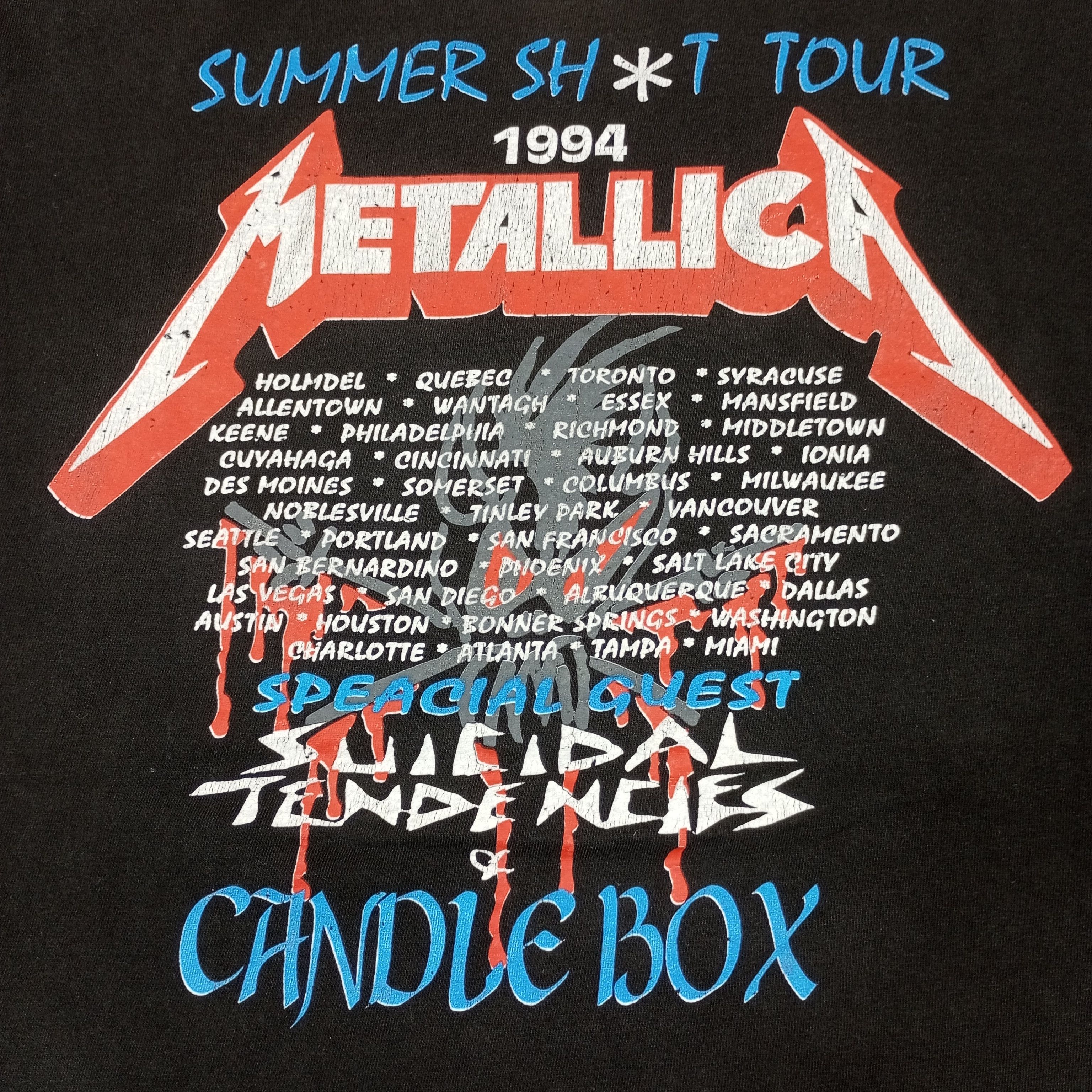 Band Tees × Vintage Metallica Rock Band Music Summer Tour Vintage Tshirt Size US XXL / EU 58 / 5 - 4 Thumbnail