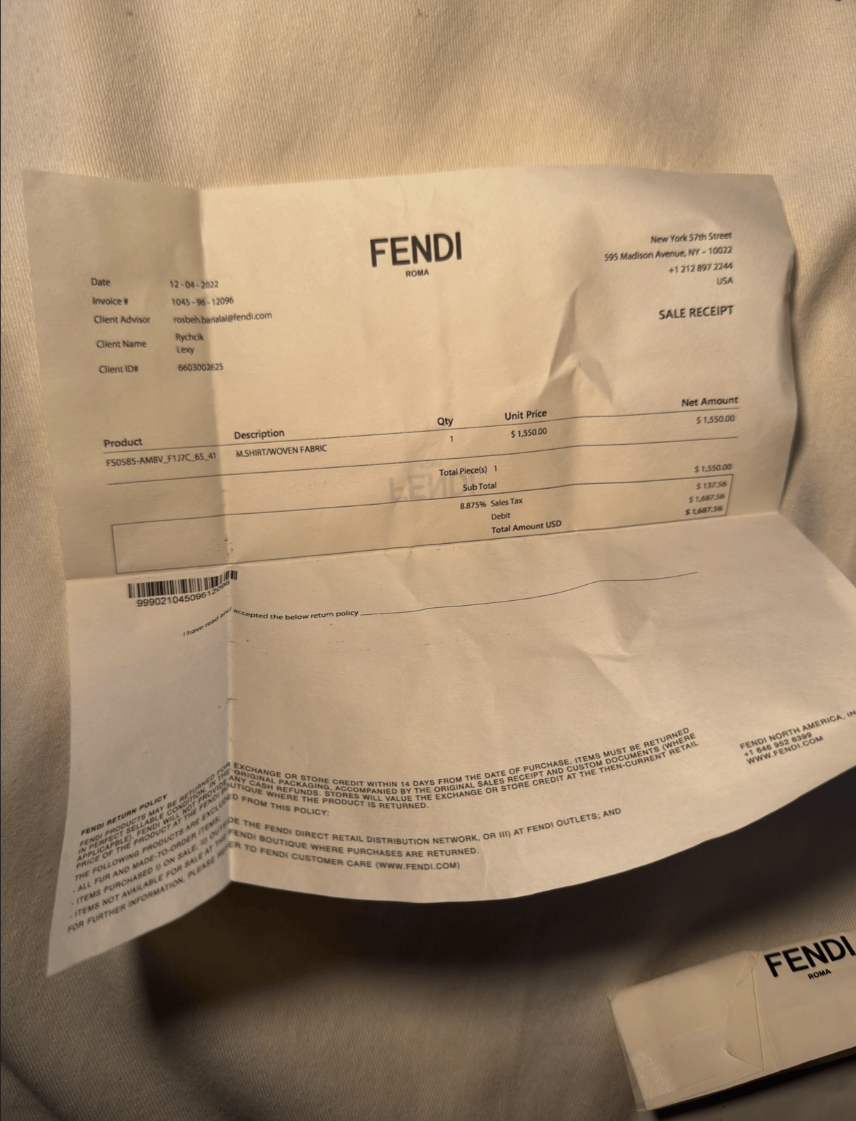 Fendi Fendi Silk Shirt Size US XL / EU 56 / 4 - 6 Thumbnail