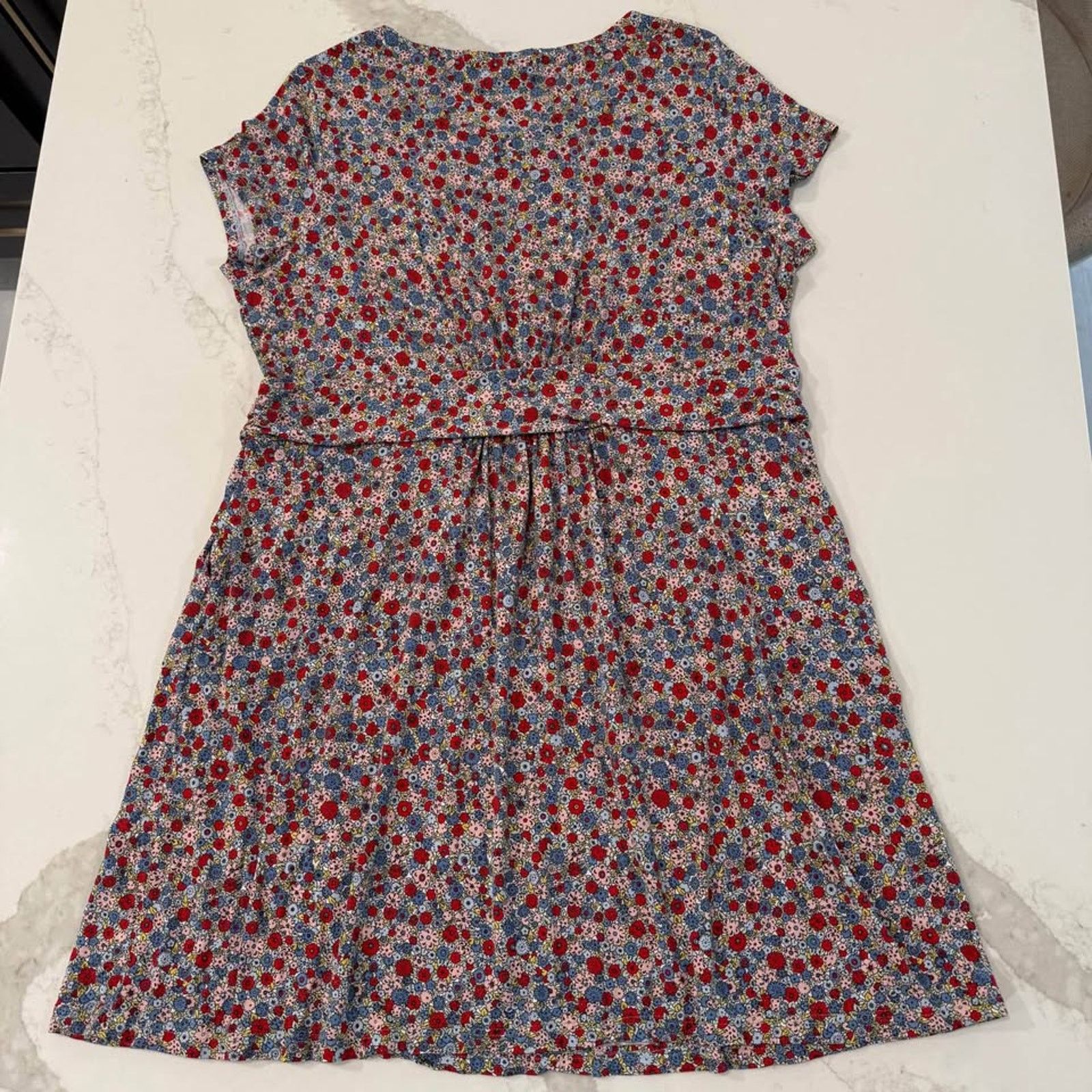 Boden Boden Florrie Jersey Floral Knee Length Dress Womens 20/22R Size 3XL / US 20-22 - 6 Thumbnail