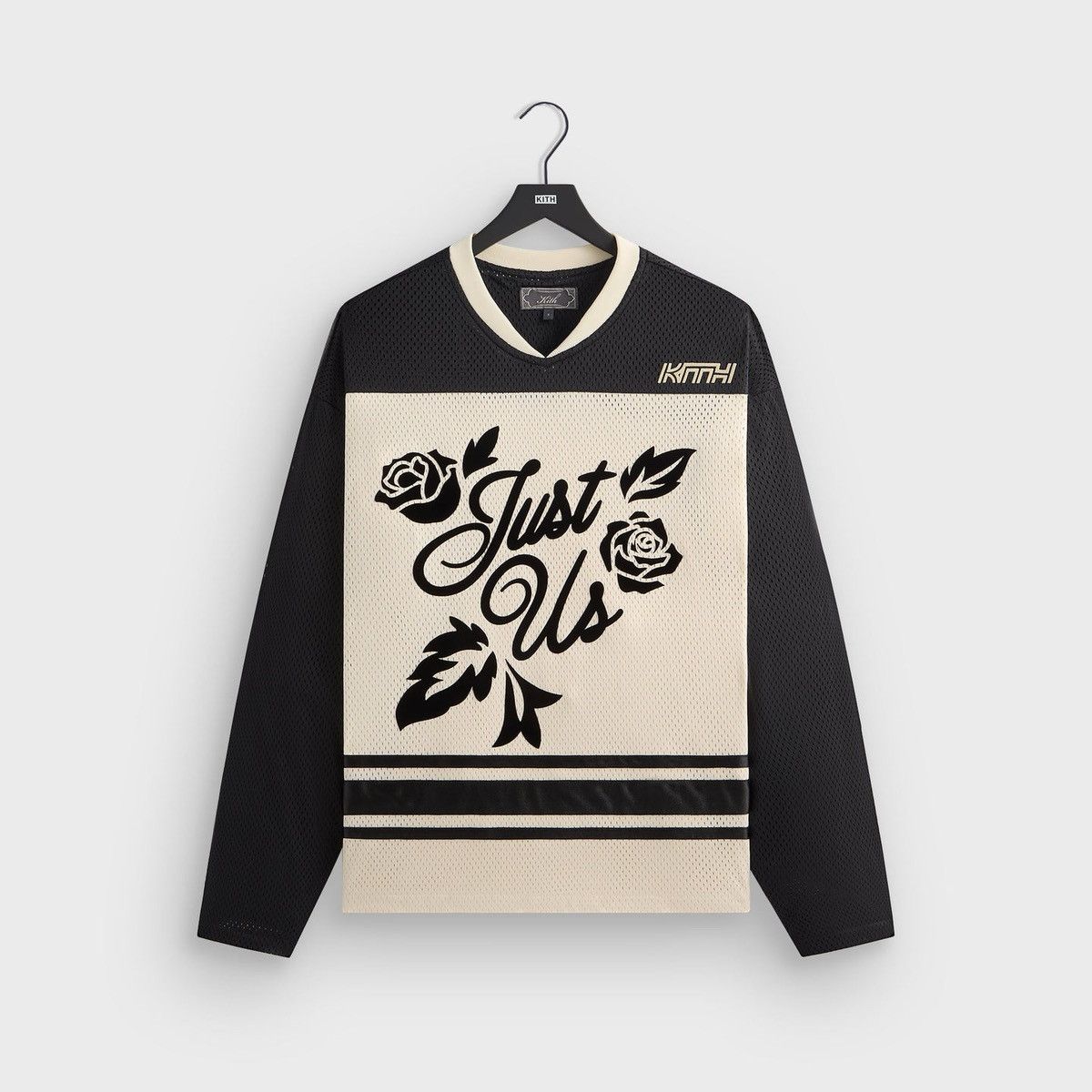 Kith Malik Long Sleeve Poly Mesh Jersey Sandrift Size XL