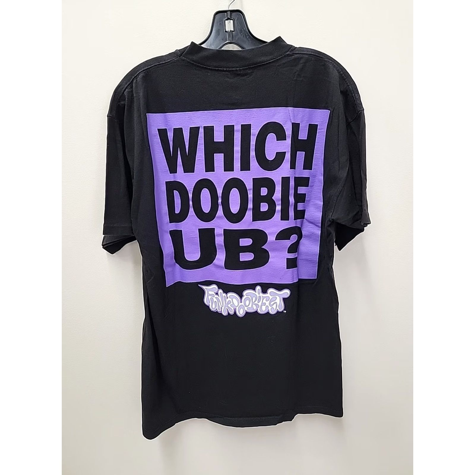 Vintage VINTAGE 90s Funkdoobiest Which Doobie UB Tour Shirt Mens XL Black T-Shirt 90s Mens XL Size US XL / EU 56 / 4 - 4 Thumbnail