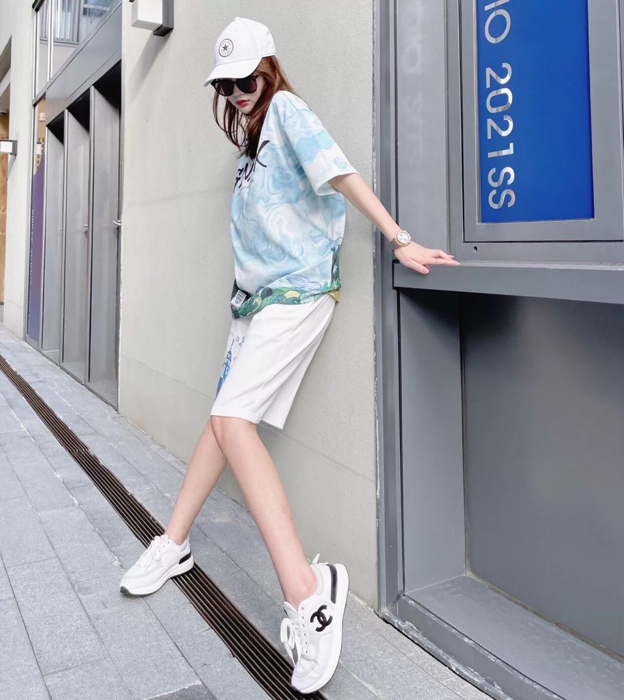 Chanel Chanel Women's Black & White Panda Knit Sock Sneaker Size US 5 / IT 35 - 2 Thumbnail