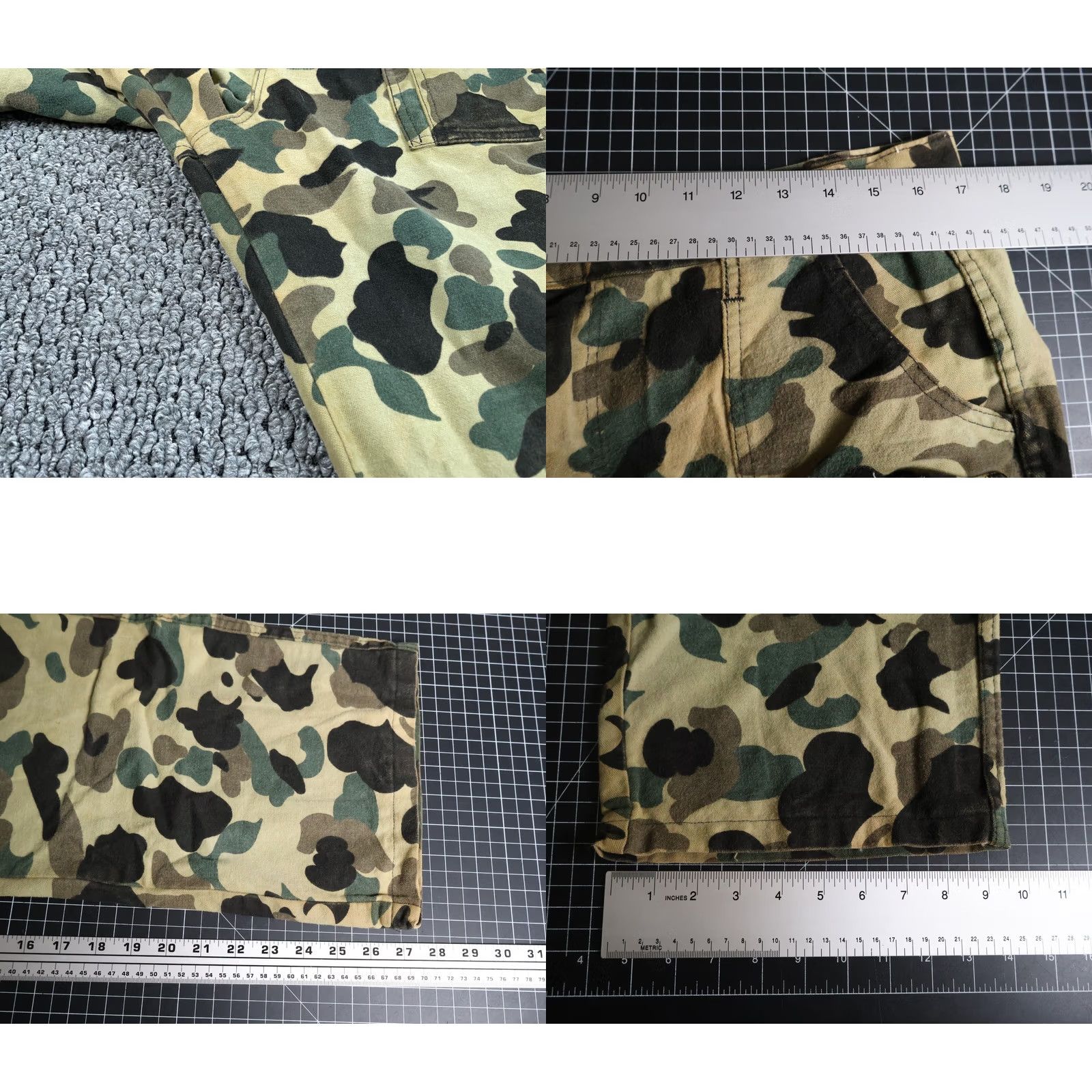 Vintage VINTAGE Cabela's Camouflage Flannel Pants Mens 34 x 27 Frogskin 80s 90s Cargo Workwear Regular Cotton Green"} Size US 34 / EU 50 - 8 Thumbnail