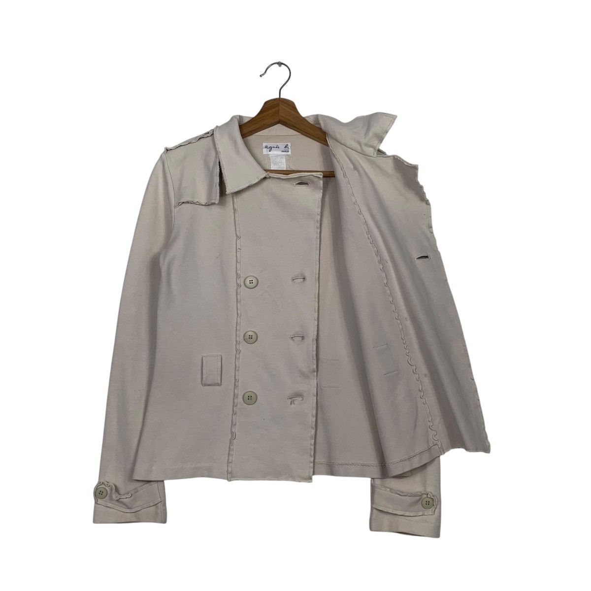 agnes b. Agnes B Double Breasted Crop Jacket Size S / US 4 / IT 40 - 9 Thumbnail