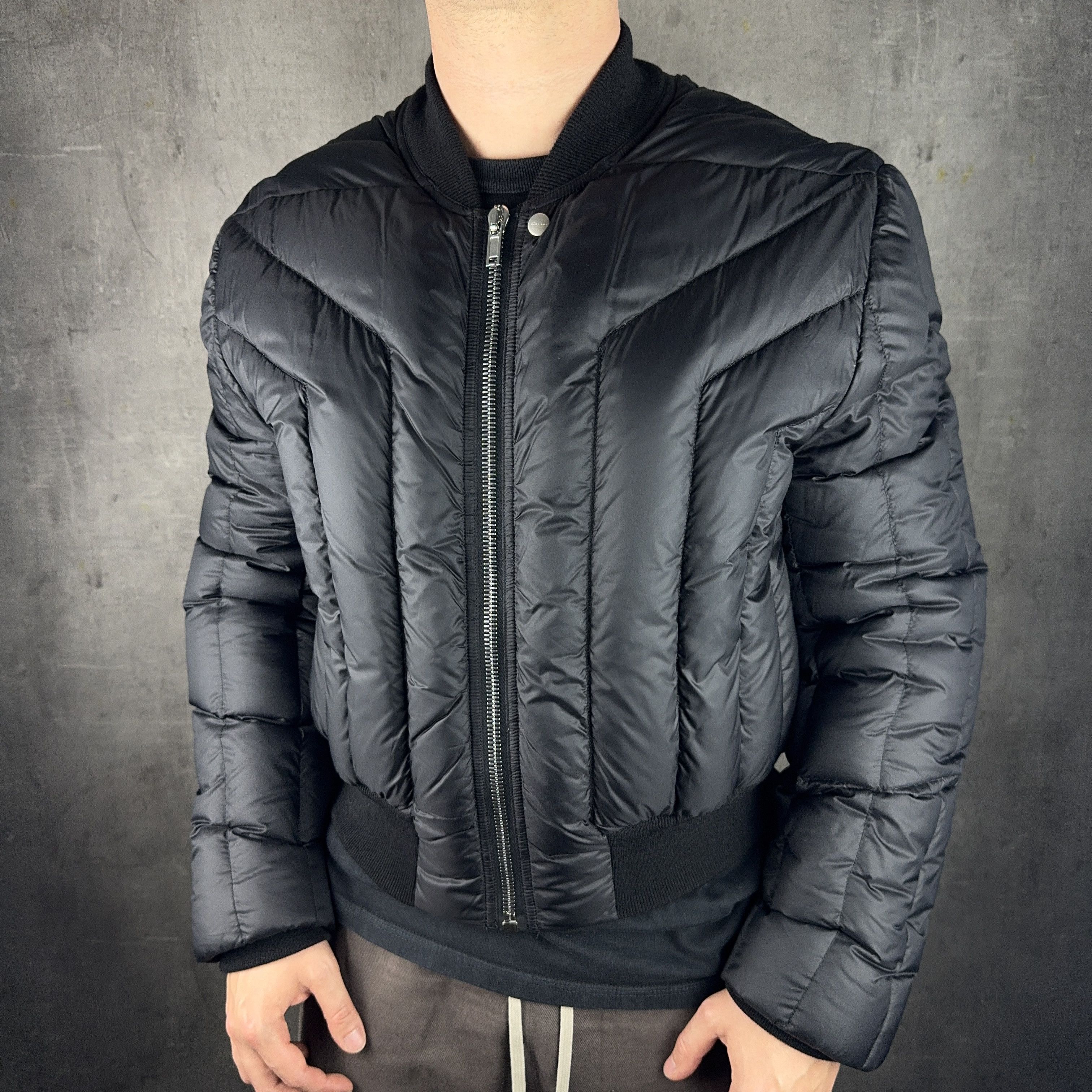 Rick Owens RICK OWENS FW23 Luxor Cropped Geth Bomber Liner Jacket Size US M / EU 48-50 / 2 - 4 Thumbnail
