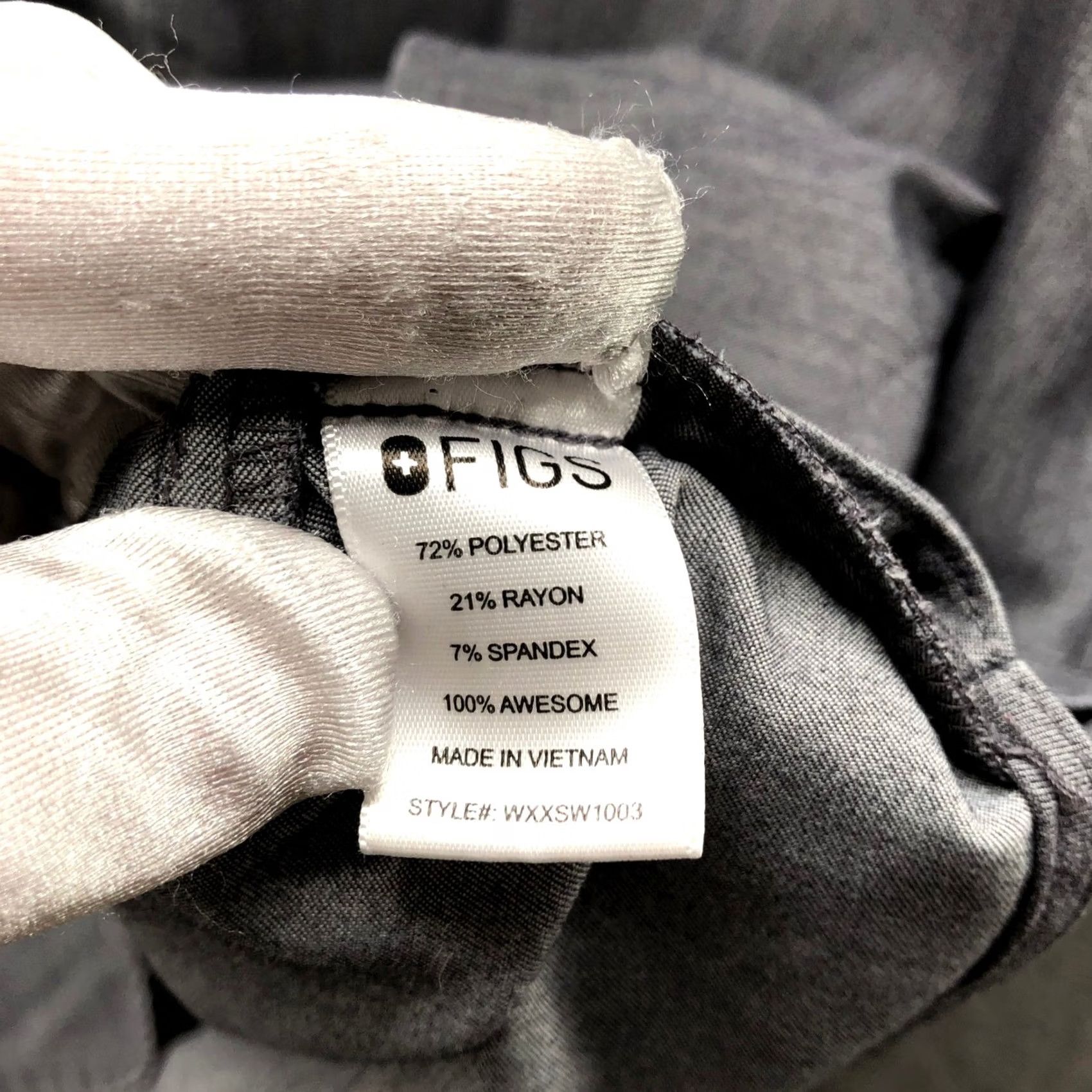 Vintage FIGS Rafaela Oversized Scrub Top Womens 2XL Gray Graphite Dolman Sleeveless Shirt Size XXL / US 16-18 / IT 52-54 - 6 Thumbnail
