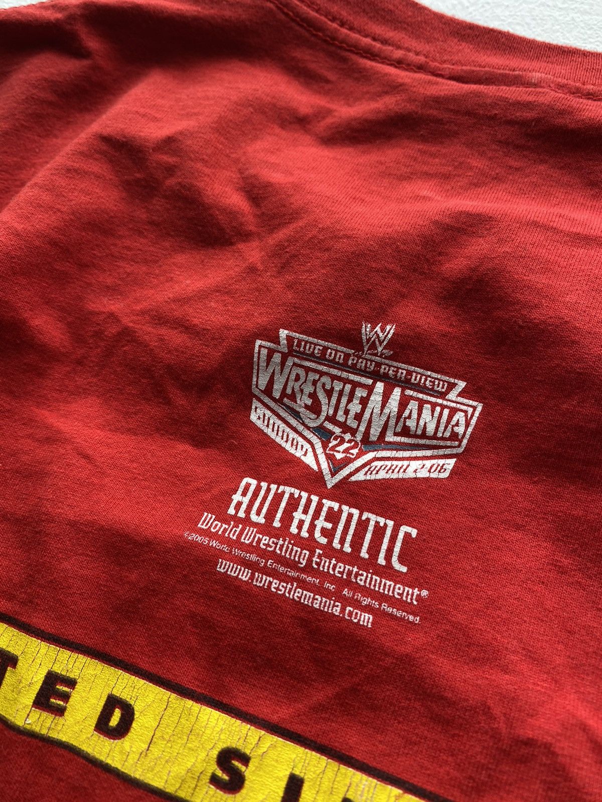 Vintage × WWE 2005 WWE Hulkamania Wrestling Mania Licensed Red Mens Shirt Size US XL / EU 56 / 4 - 8 Thumbnail
