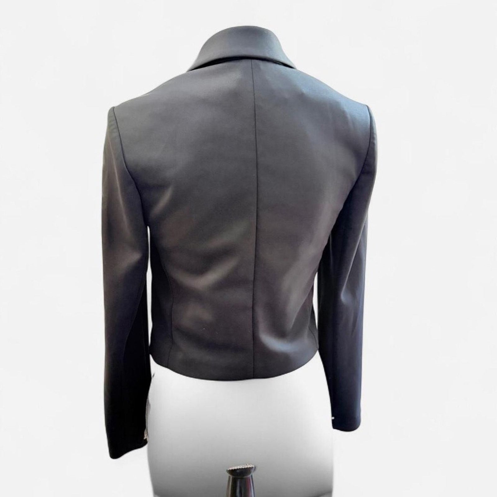 Express semi-cropped Fitted Suit Blazer Jacket open no button Size XS / US 0-2 / IT 36-38 - 4 Thumbnail