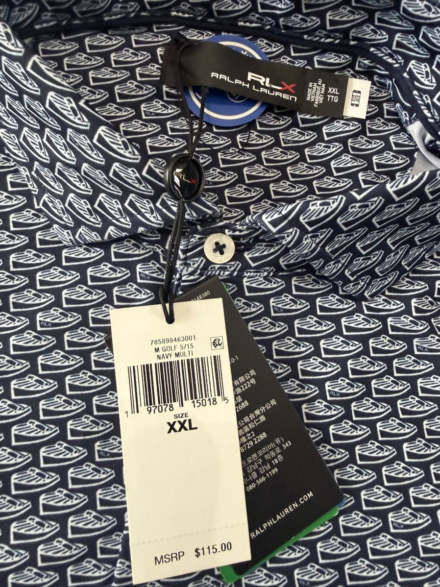 RLX Ralph Lauren Premium RLX Performance Golf Polo Size US XXL / EU 58 / 5 - 3 Thumbnail