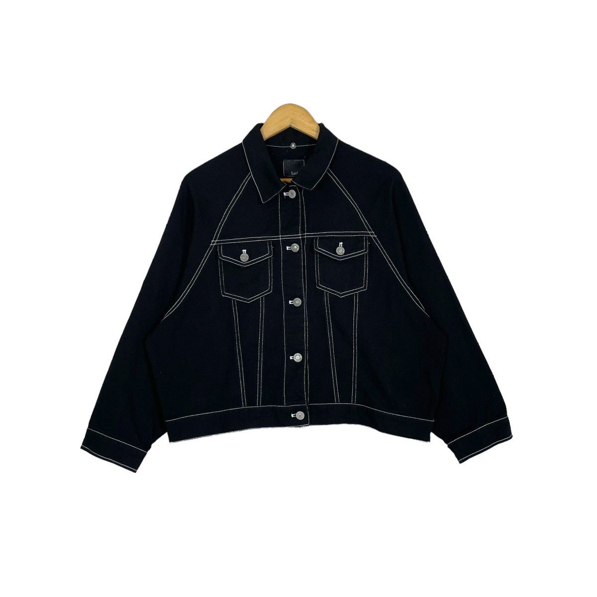 If Six Was Nine Vintage Lutique Japan Denim Jacket Women Designer Button Up Size M / US 6-8 / IT 42-44 - 7 Thumbnail