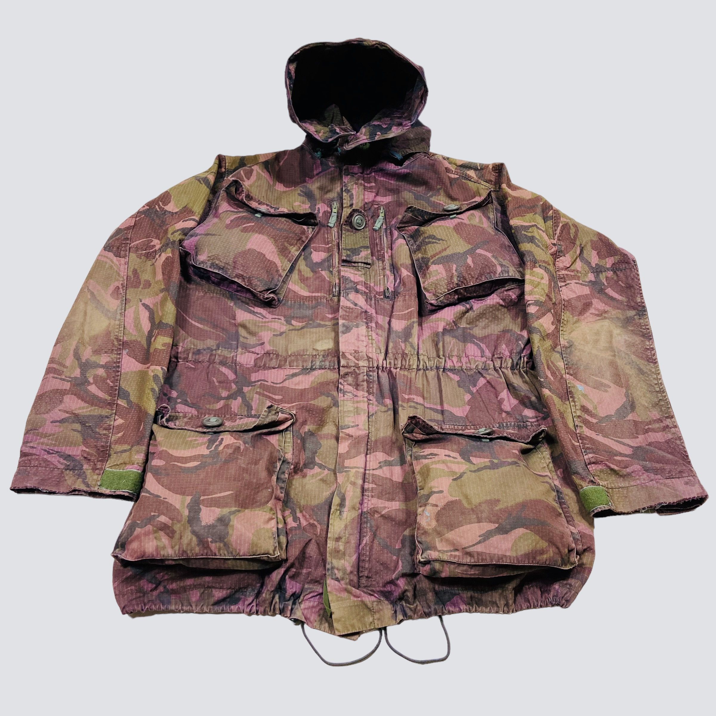 1970s SNIPER MULTIPOCKET BONDAGE PURPLE CAMO JACKET - № 2116