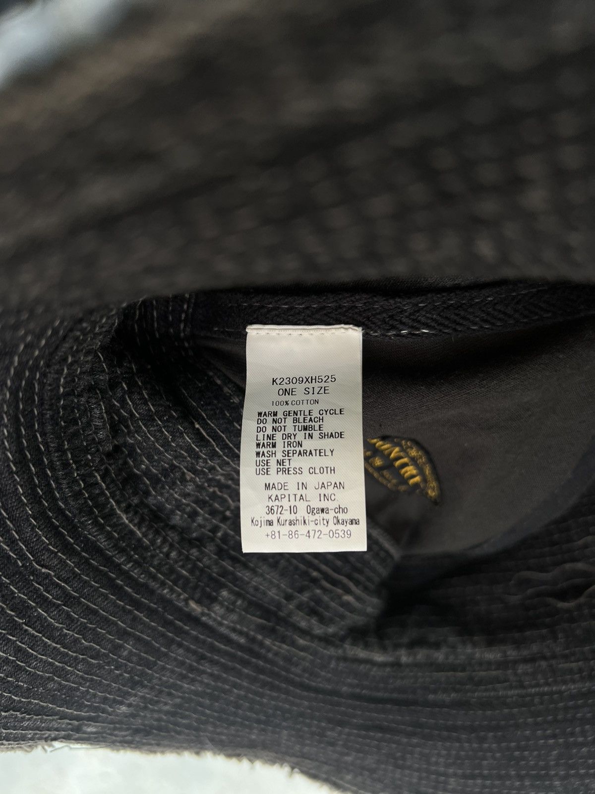 Kapital Thrashed Faded Kapital Bucket Hat Distressed ERD Size ONE SIZE - 6 Thumbnail