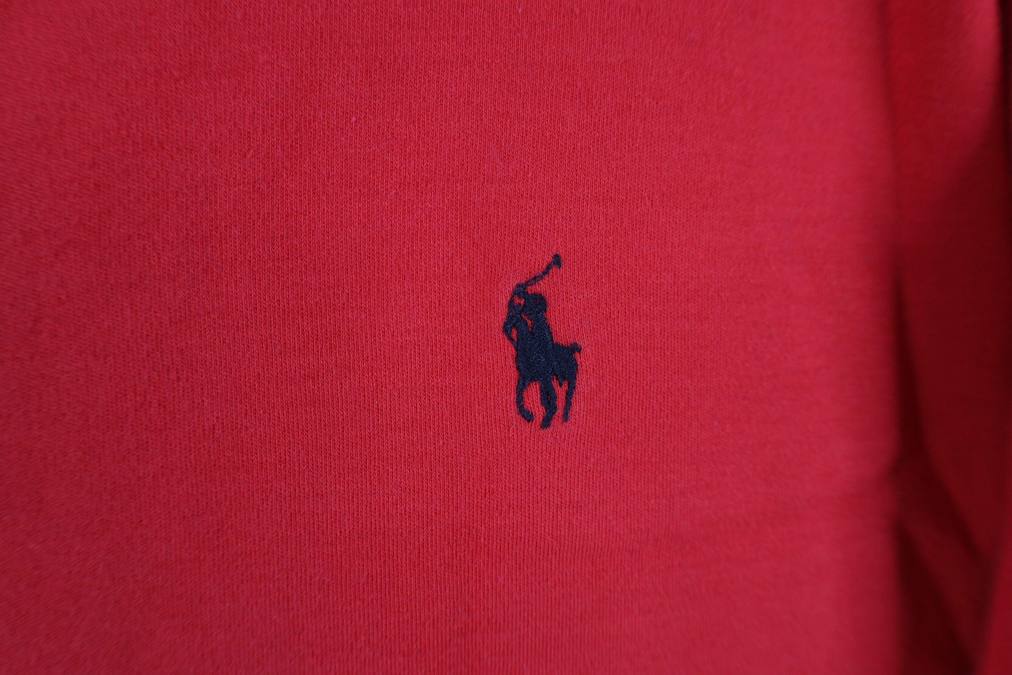 Ralph Lauren × Vintage Vintage 90s Ralph Lauren Raw Hem Collar Long Sleeve T-Shirt Size US M / EU 48-50 / 2 - 4 Thumbnail