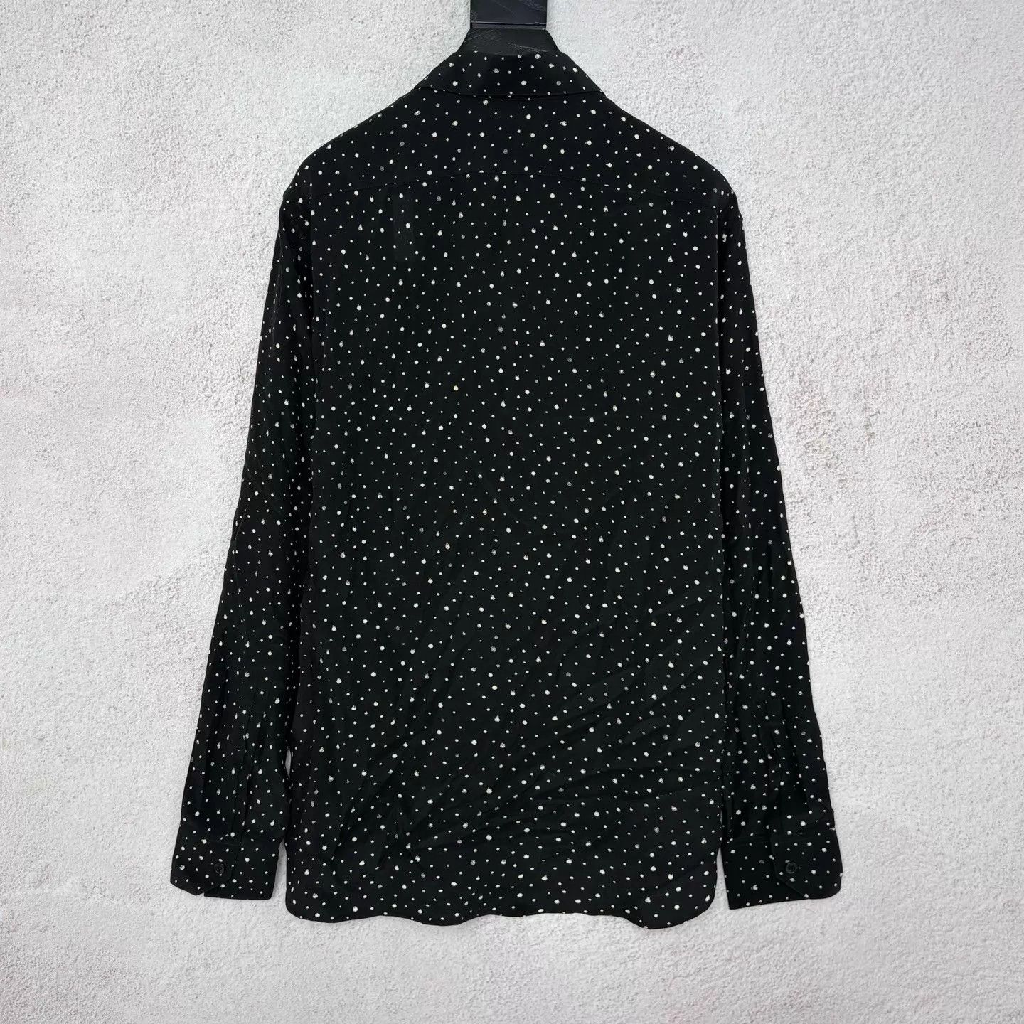 Saint Laurent Paris YSL Black & White Polka Dot Longsleeve Shirt 38 New Size US S / EU 44-46 / 1 - 2 Thumbnail