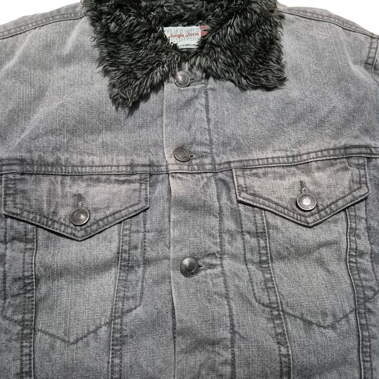 Japanese Brand Jungle storm denim sherpa jacket - ifsixwasnine lgb style Size US M / EU 48-50 / 2 - 4 Thumbnail