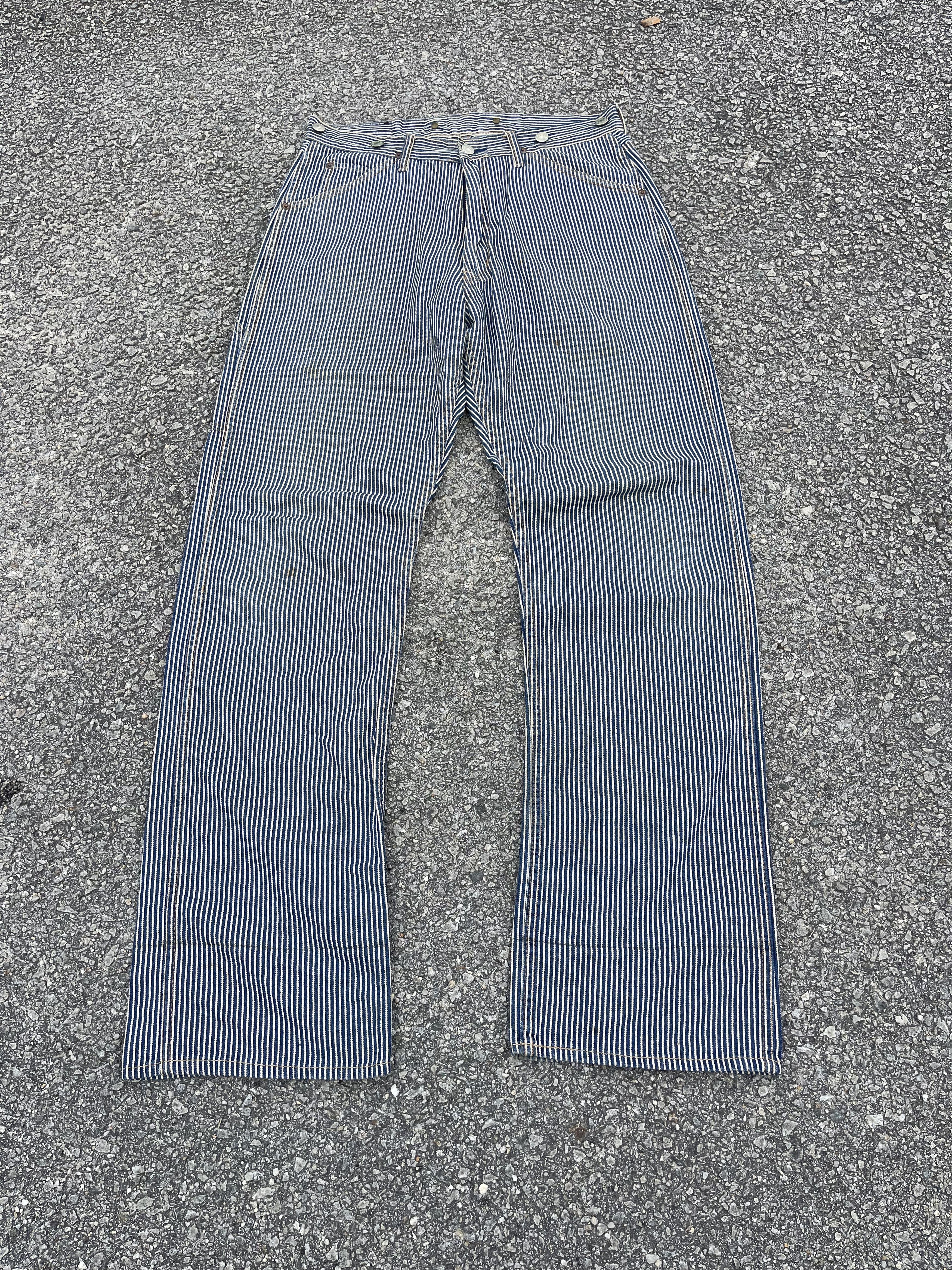 Hysteric Glamour × Vintage Vtg Hysteric Glamour Hickory Workwear Trouser Size US 33 - 2 Thumbnail