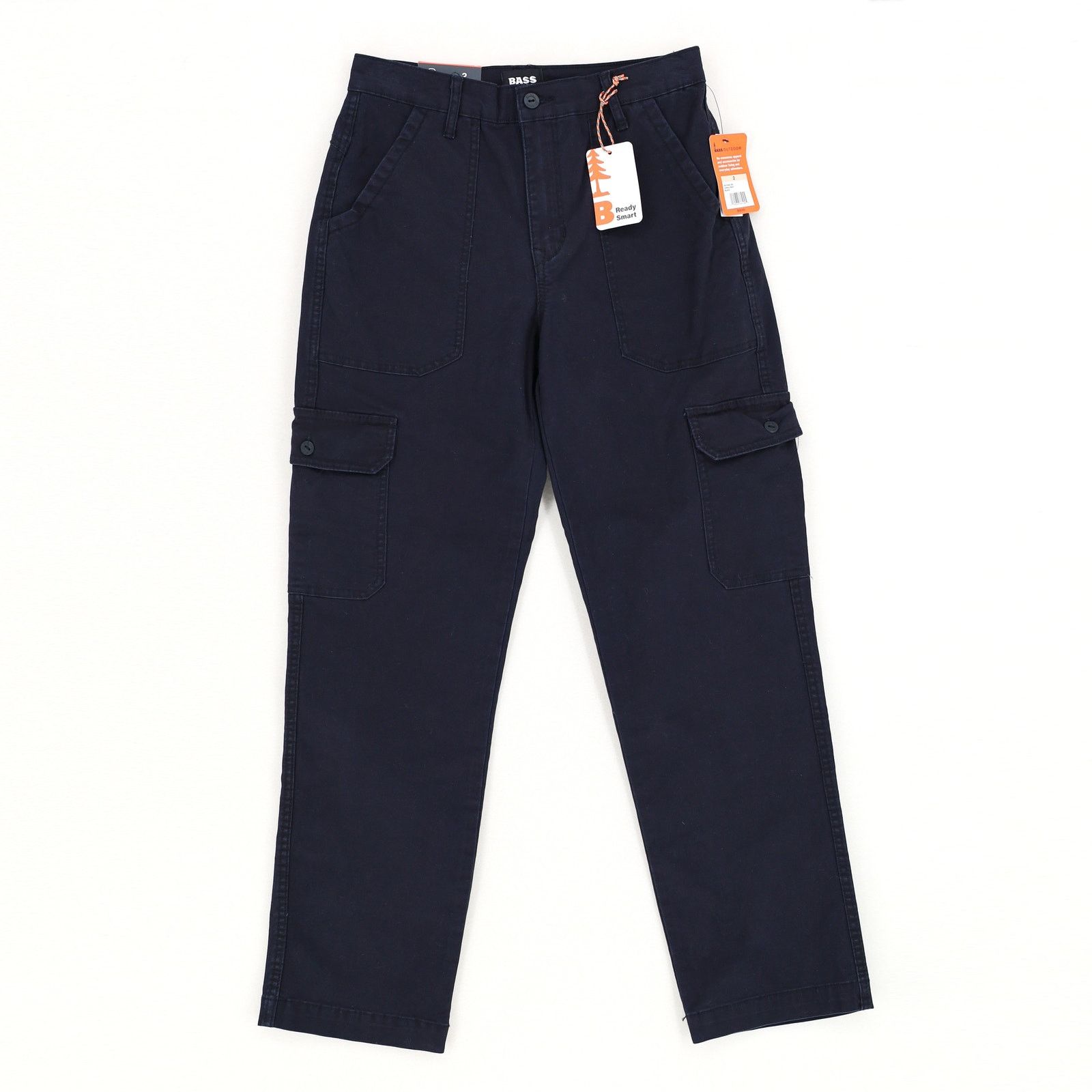 Bass Pro Shops BASS OUTDOOR Women Black Cotton Outdoor Cargo Pants Size 2 Size 26" / US 2 / IT 38 - 2 Thumbnail