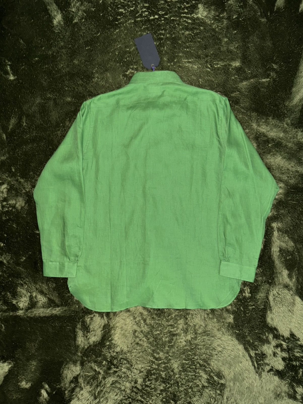 Needles [XL] NEEDLES JAPAN linen cotton blended work shirts green Size US XL / EU 56 / 4 - 9 Thumbnail