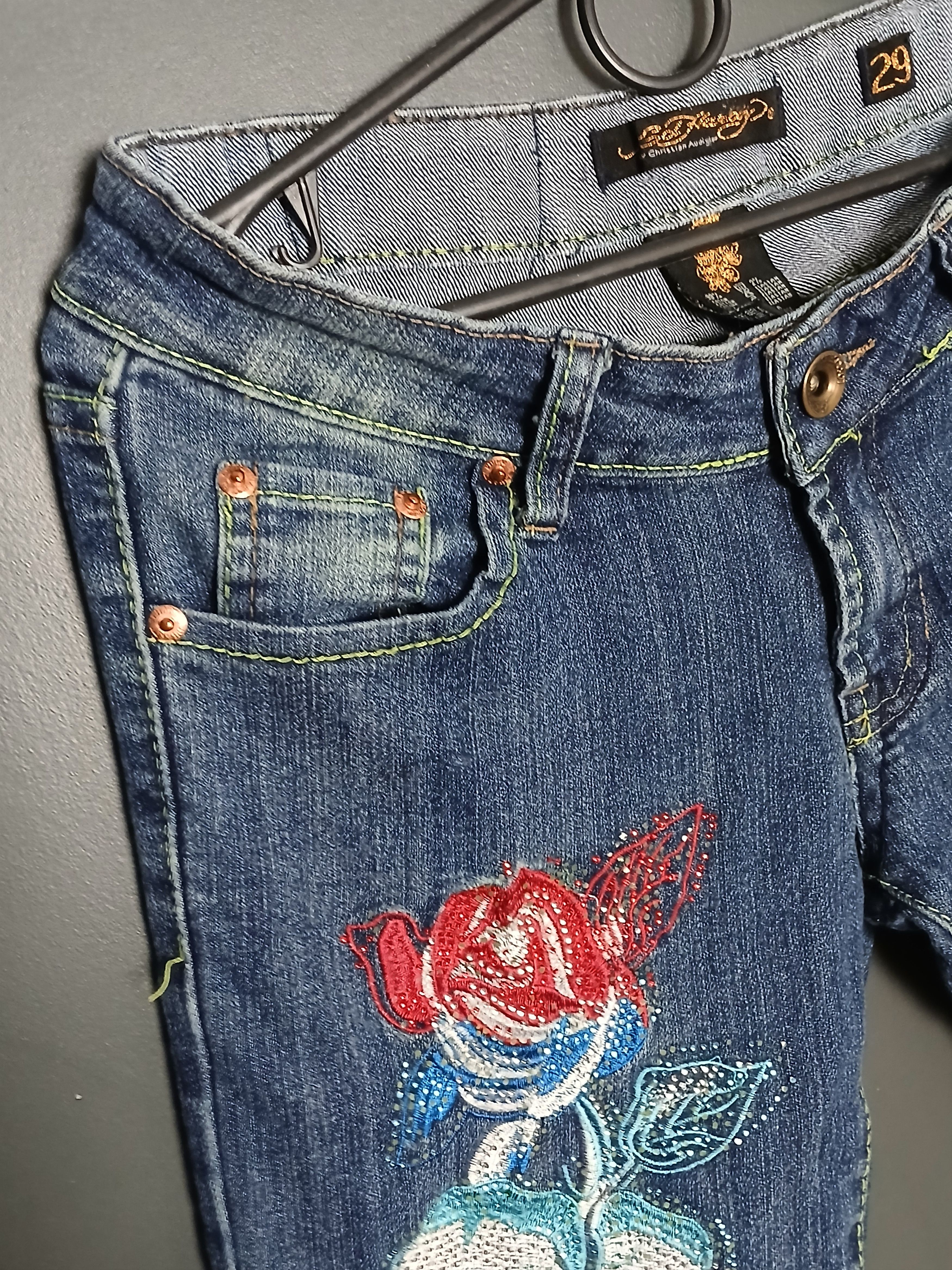 Christian Audigier × Ed Hardy Ed Hardy Christian Audigier Jeans Pants size 29 Size 29" - 5 Thumbnail