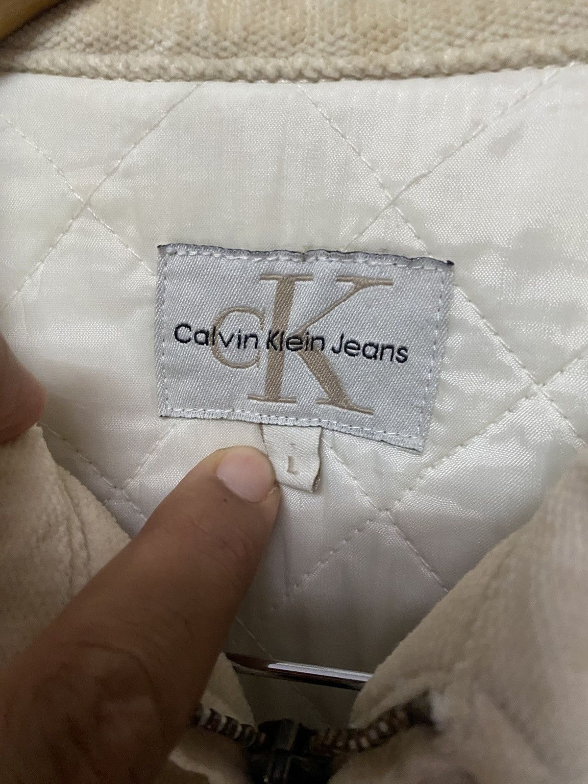 Calvin Klein × Vintage Vintage calvin klien lampo zipper velvet jacket J4 Size US L / EU 52-54 / 3 - 4 Thumbnail