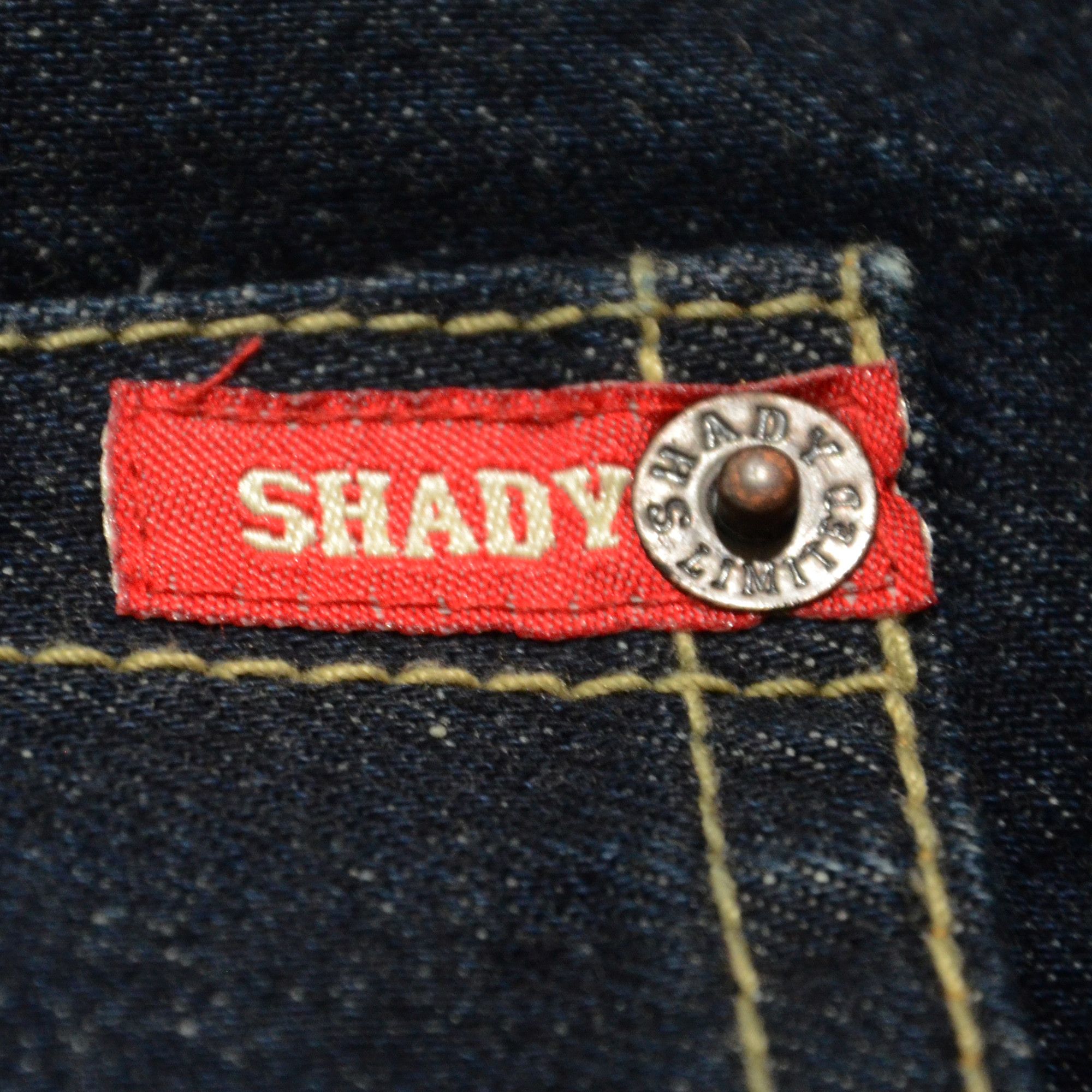 Shady Ltd Shady.Ltd Jorts Y2K Eminem Hip Hop Streetwear Dark Denim Size US 34 / EU 50 - 4 Thumbnail