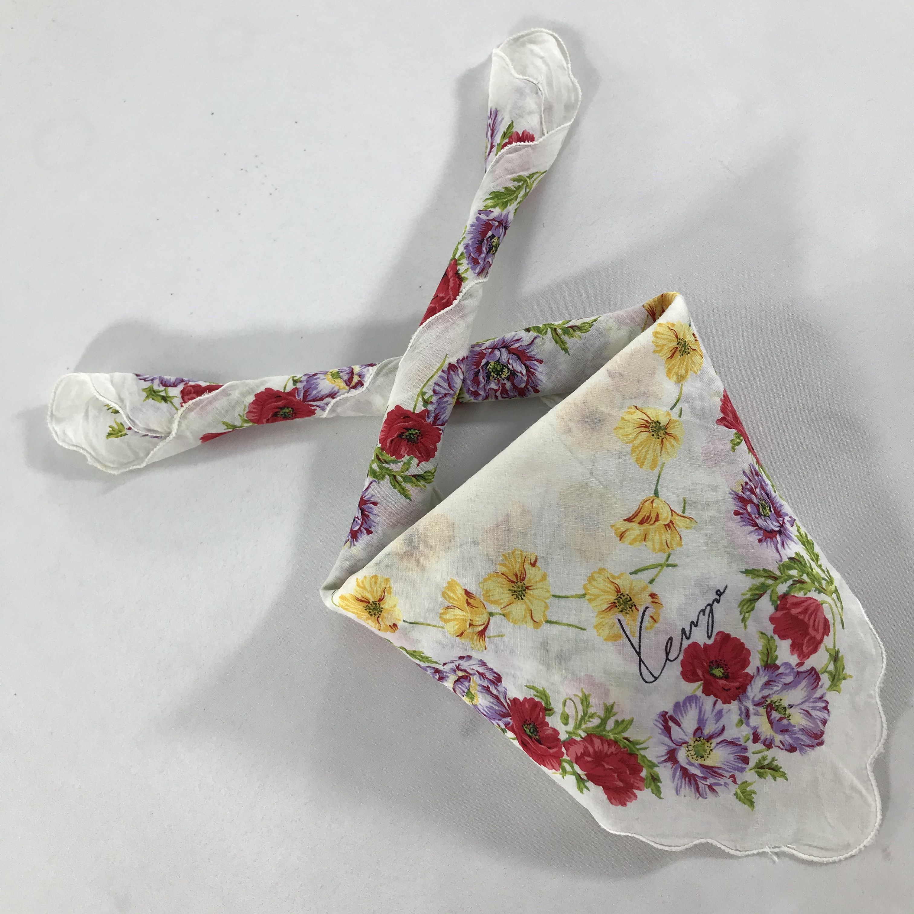 Kenzo × Vintage Kenzo Bandana / Handkerchief / Neckerchief - S1888 Size ONE SIZE - 4 Thumbnail