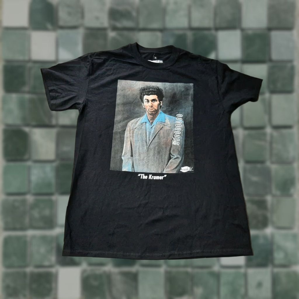 Vintage Seinfeld Mens "The Kramer" Black Graphic Print T-Shirt Medium User: Seinfeld Mens "The Kramer" Black Graphic Print Shirt Medium Size US M / EU 48-50 / 2 - 1 Thumbnail