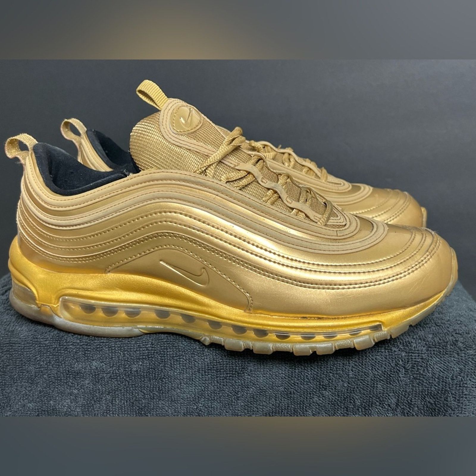 Nike Nike Air Max 97 Metallic Gold Low Top Shoes Mens 10.5 W/ Box Size US 10.5 / EU 43-44 - 2 Thumbnail