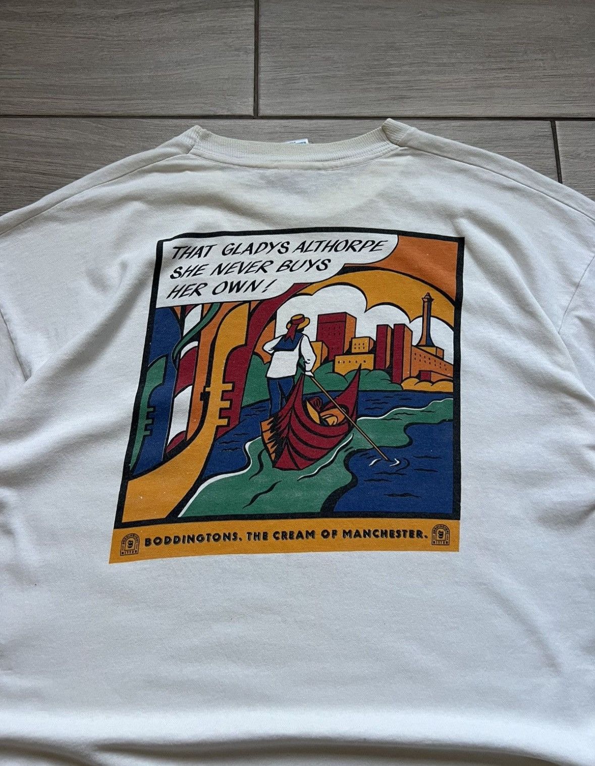 Band Tees Vintage 90s Boddingtons Bitter of Manchester Y2K Size US XL / EU 56 / 4 - 4 Thumbnail