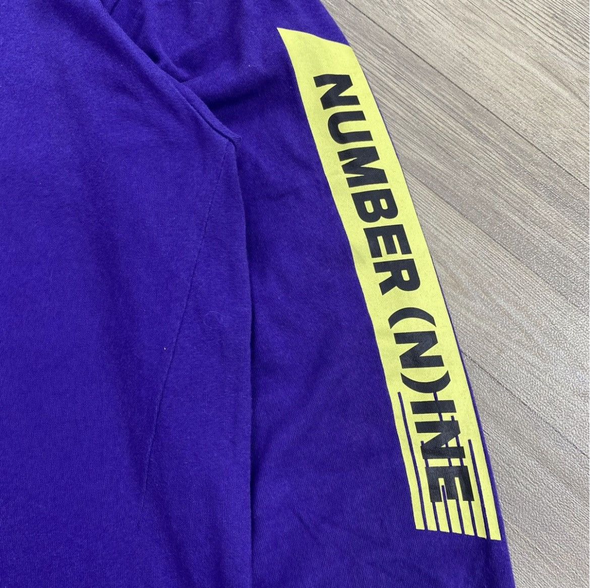 Number (N)ine Number (N)ine Spell Out Logo Tapped Longslevee Shirt Purple Size US L / EU 52-54 / 3 - 5 Thumbnail