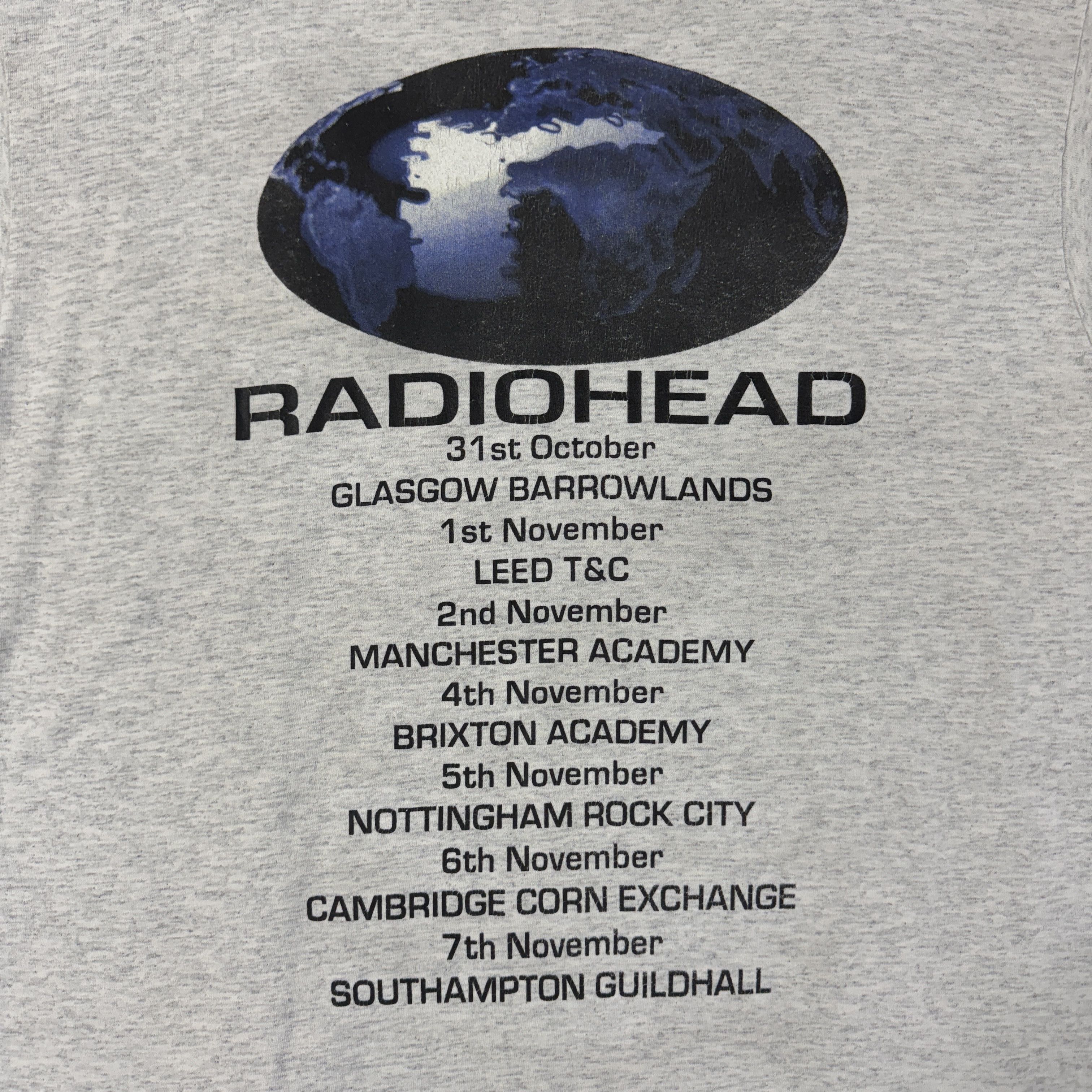 Band Tees Vintage 90s Radiohead UK Tour Shirt Size US XL / EU 56 / 4 - 6 Thumbnail
