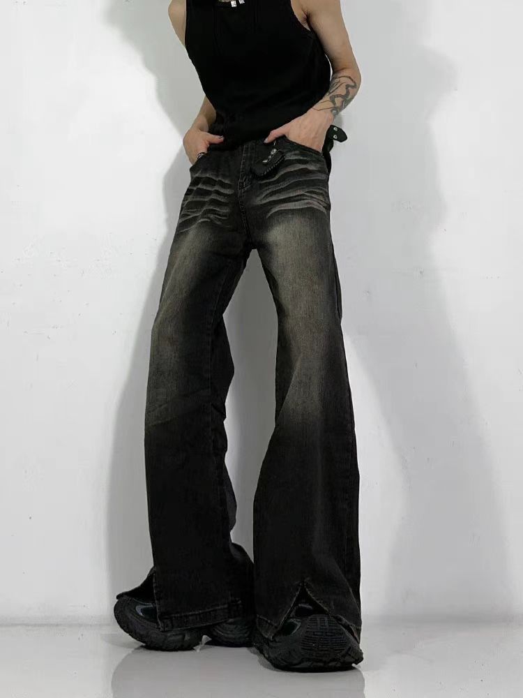 Japanese Brand × Jean High street vintage micro flare baggy jeans Size US 30 / EU 46 - 1 Thumbnail