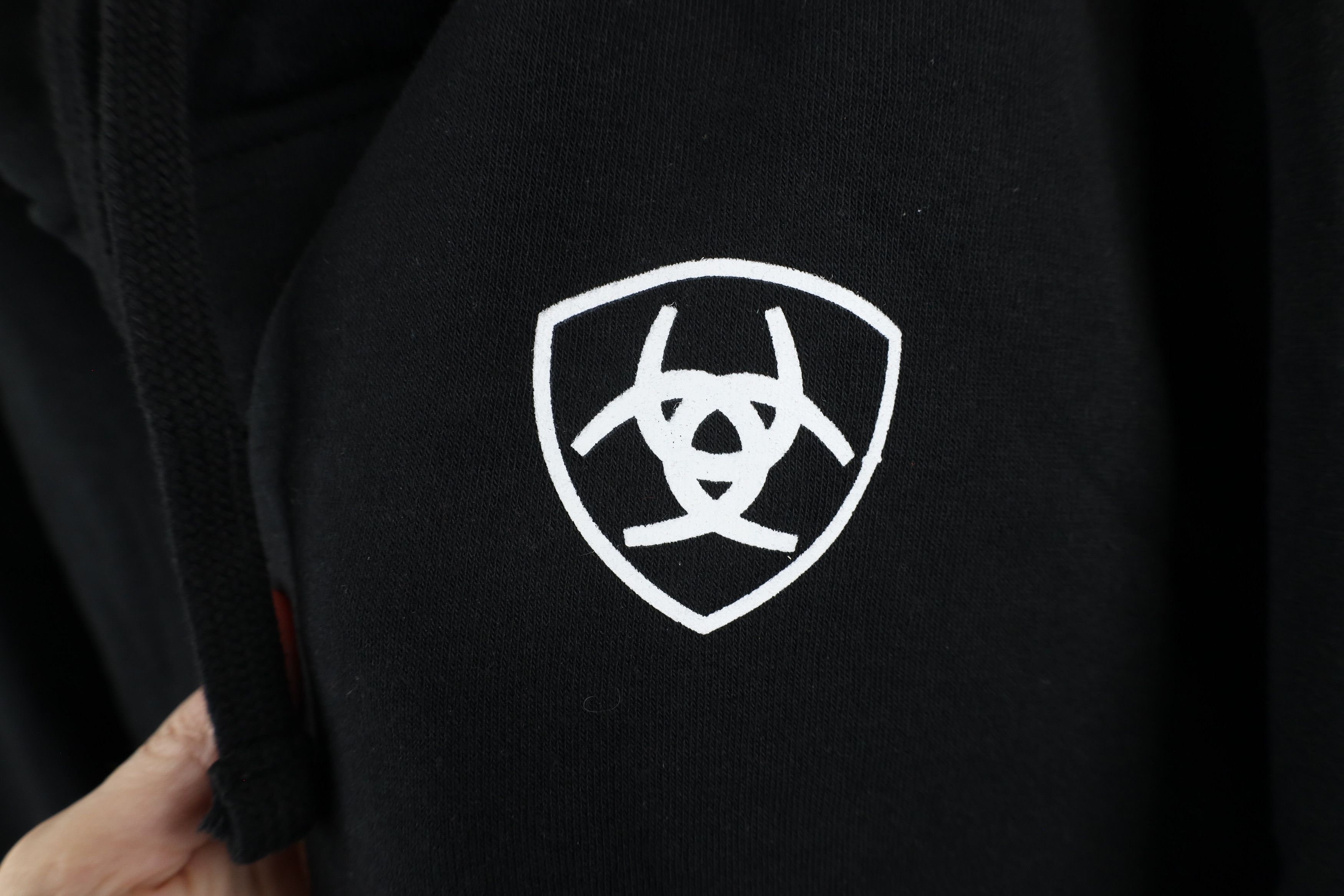Ariat × Vintage Ariat USA Flag Heavyweight Work Hoodie Sweatshirt Black Size US XXL / EU 58 / 5 - 4 Thumbnail