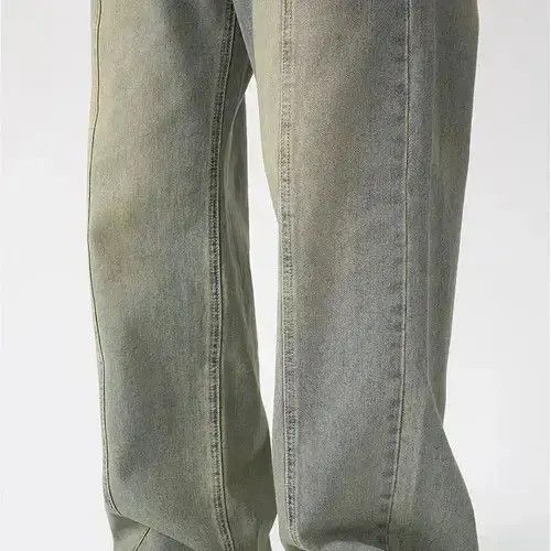 Designer × Japanese Brand × Jean Vintage Straight Wide Leg Blue Jeans Size US 31 - 2 Thumbnail