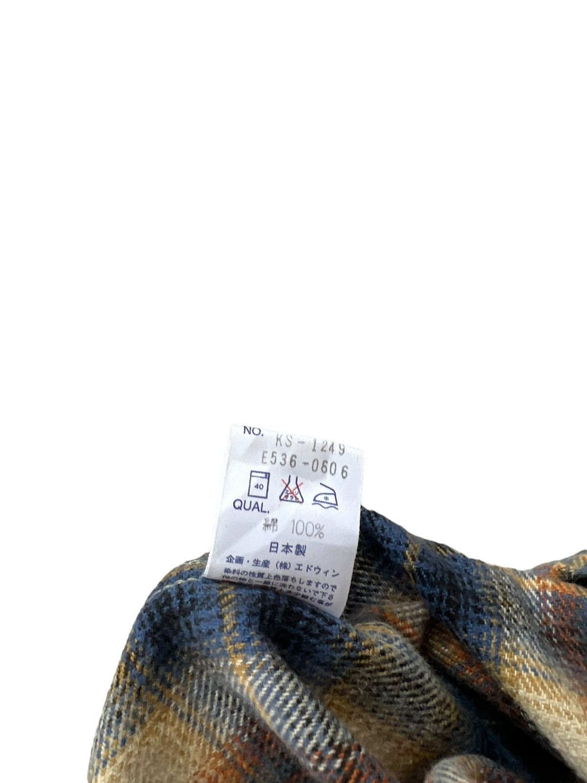Edwin Vintage 90s Edwin Japan Double Pocket Thick Flannel Shirt Size US L / EU 52-54 / 3 - 16 Thumbnail