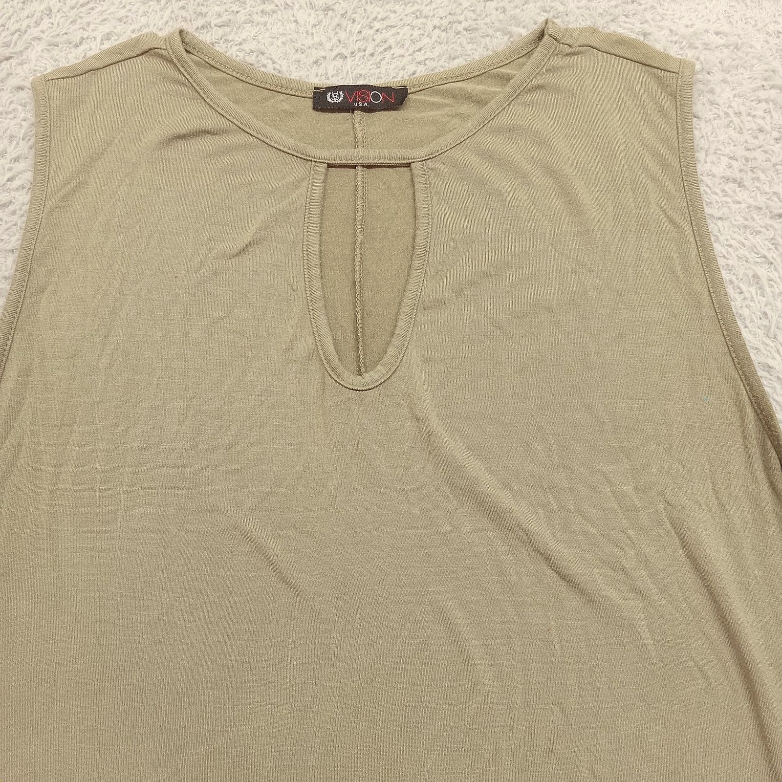 & Other Stories Vision USA Key Hole Tunic Dress XL Green Pockets Comfort Size XL / US 12-14 / IT 48-50 - 4 Thumbnail