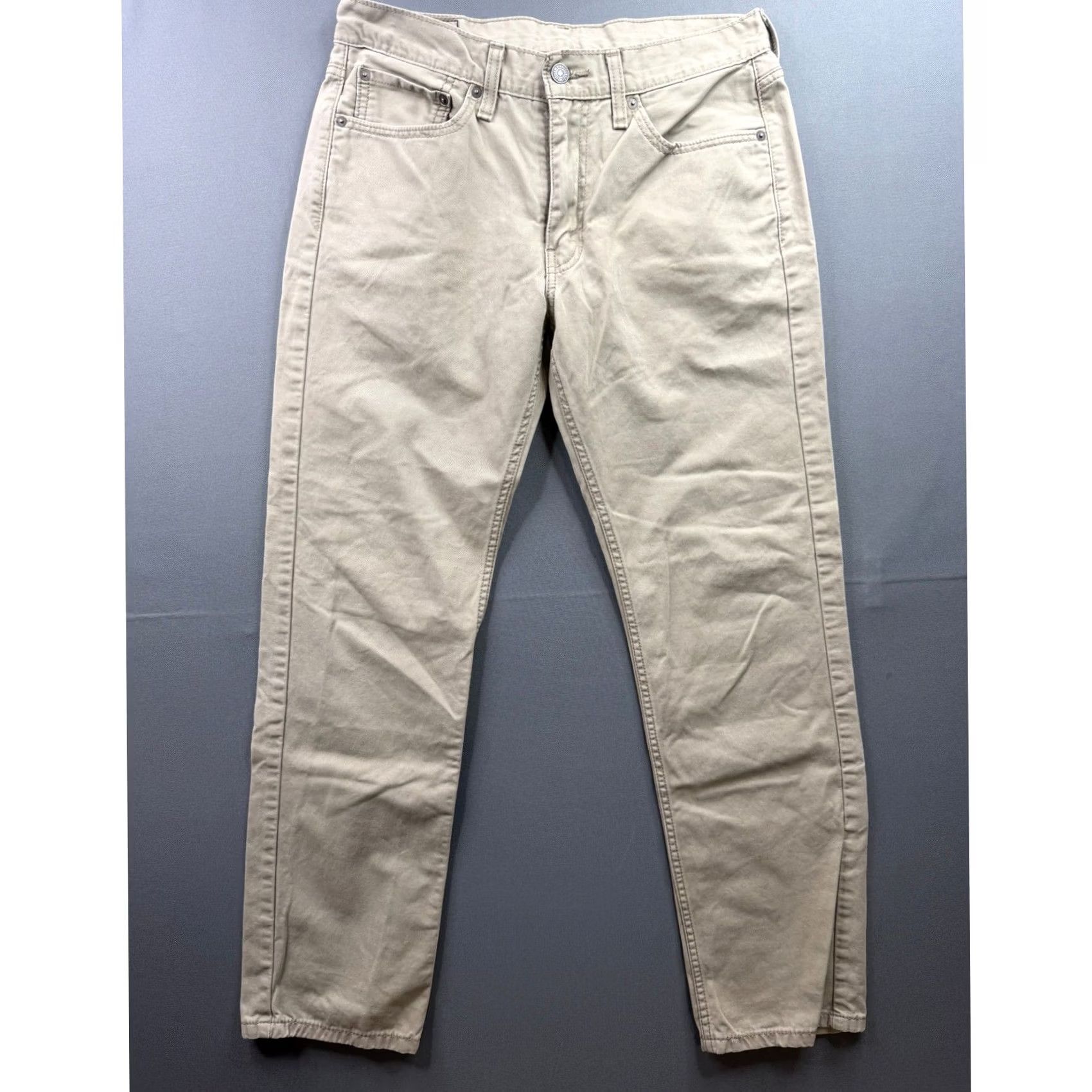 Levi's Levi's 514 Straight Fit Pants Mens Tan Khaki Cotton Twill 32x30 Size US 32 / EU 48 - 5 Thumbnail