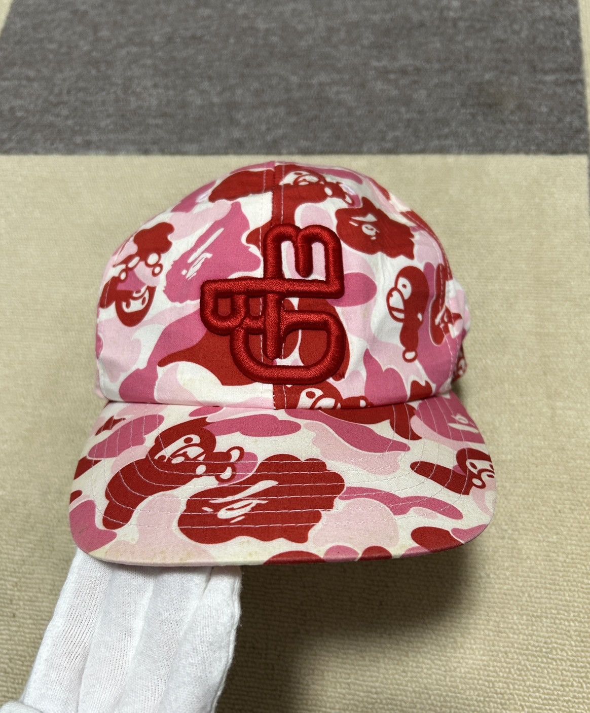 Bape OG Bape Pink Baby Milo Camo Hat Size ONE SIZE - 1 Thumbnail