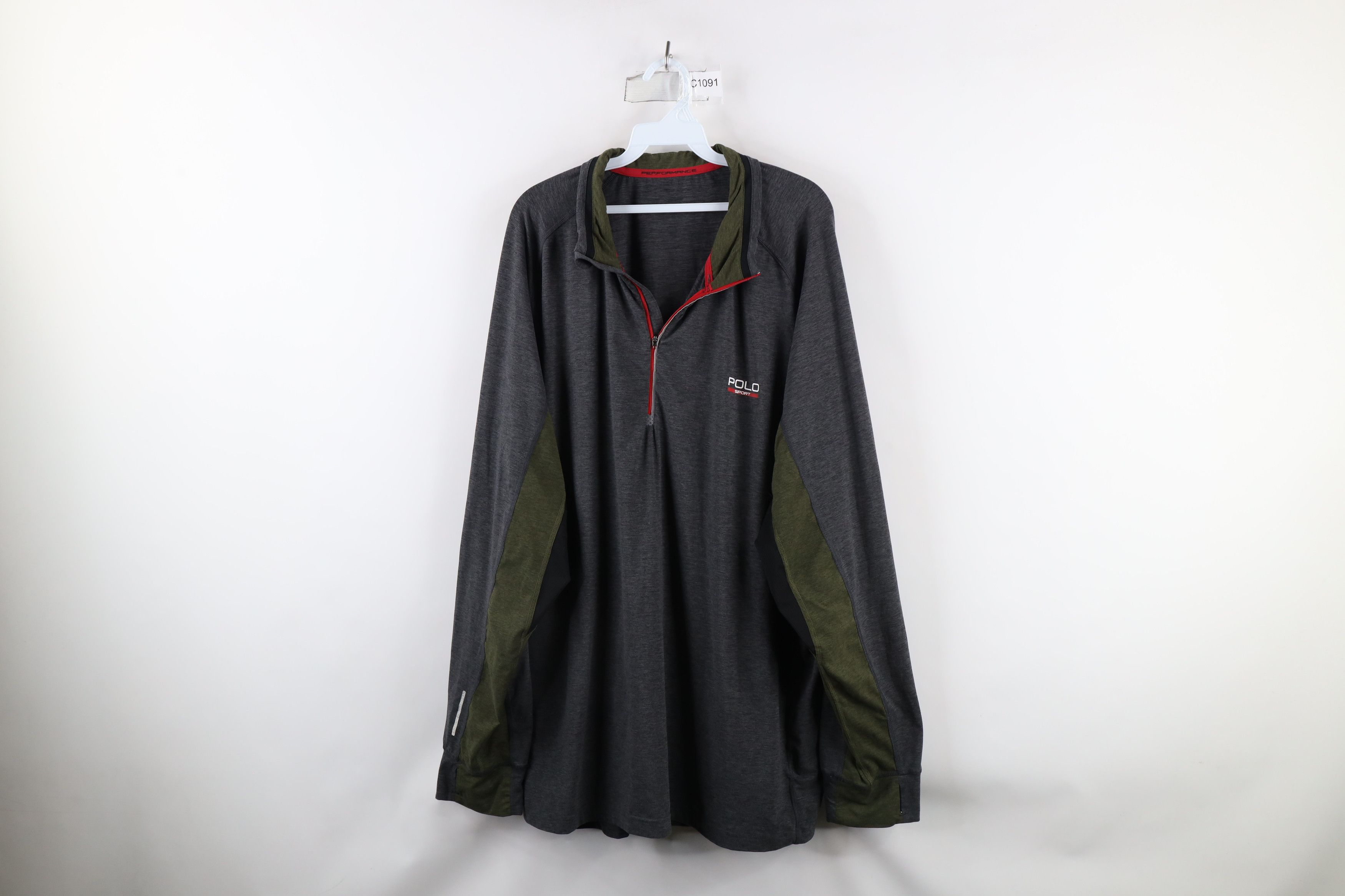 Ralph Lauren × Vintage Vintage Polo Sport Ralph Lauren Reflective Half Zip Jacket Size US XXL / EU 58 / 5 - 1 Thumbnail