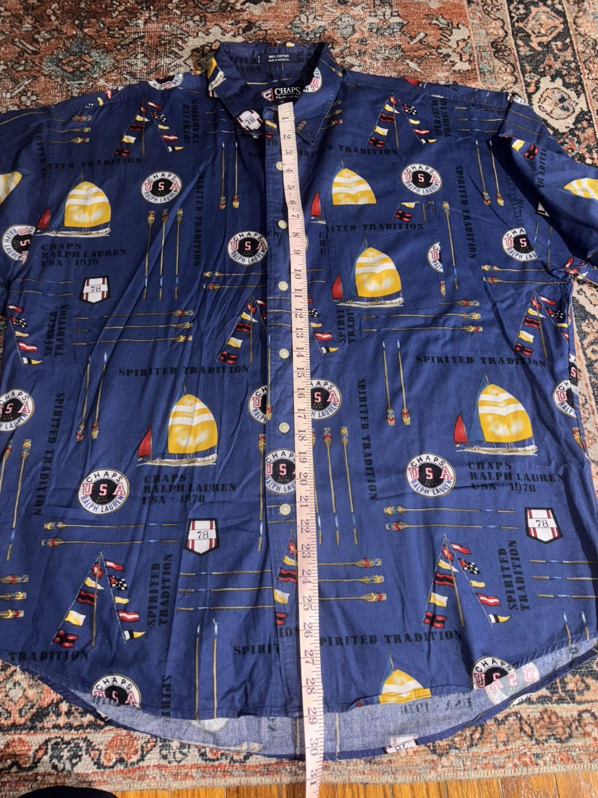Chaps Ralph Lauren Vintage full print chaos Ralph Lauren button up Size US XL / EU 56 / 4 - 6 Thumbnail