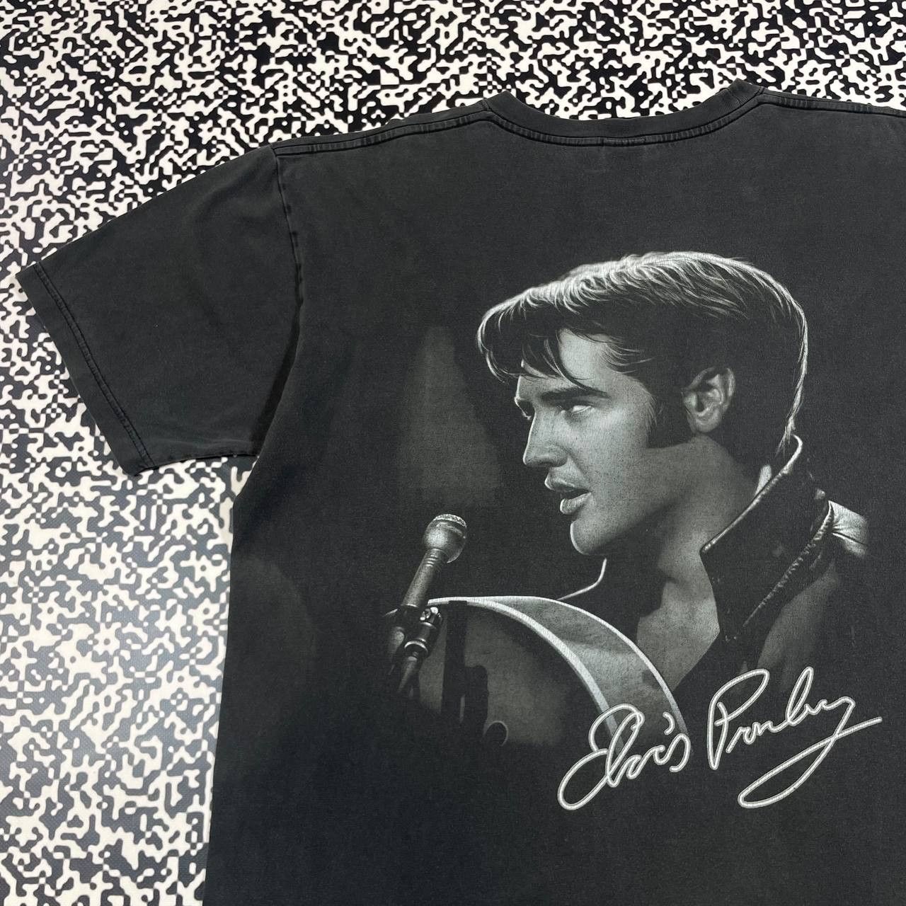 Band Tees Vintage 00s Elvis Presley Band Rock Faded Boxy T-shirt Y2K Size US XL / EU 56 / 4 - 12 Thumbnail