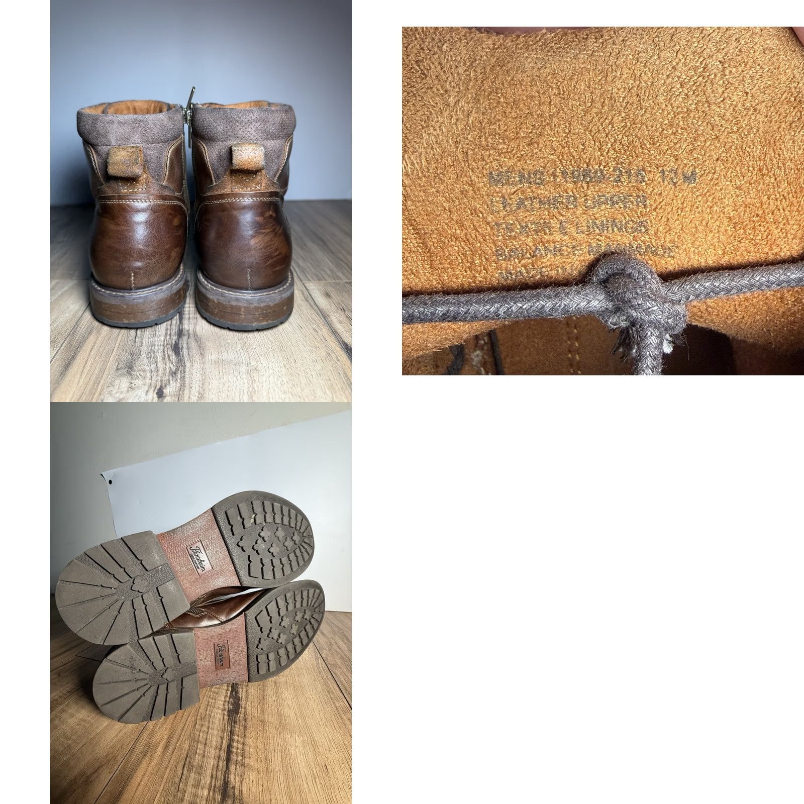 Florsheim Florsheim Chalet Cap Toe Boots Chestnut Brown Size 12 Men Boots Leather Cap Toe Chukka Zip Lace Up Casual M Brown Mens Size ONE SIZE - 8 Thumbnail