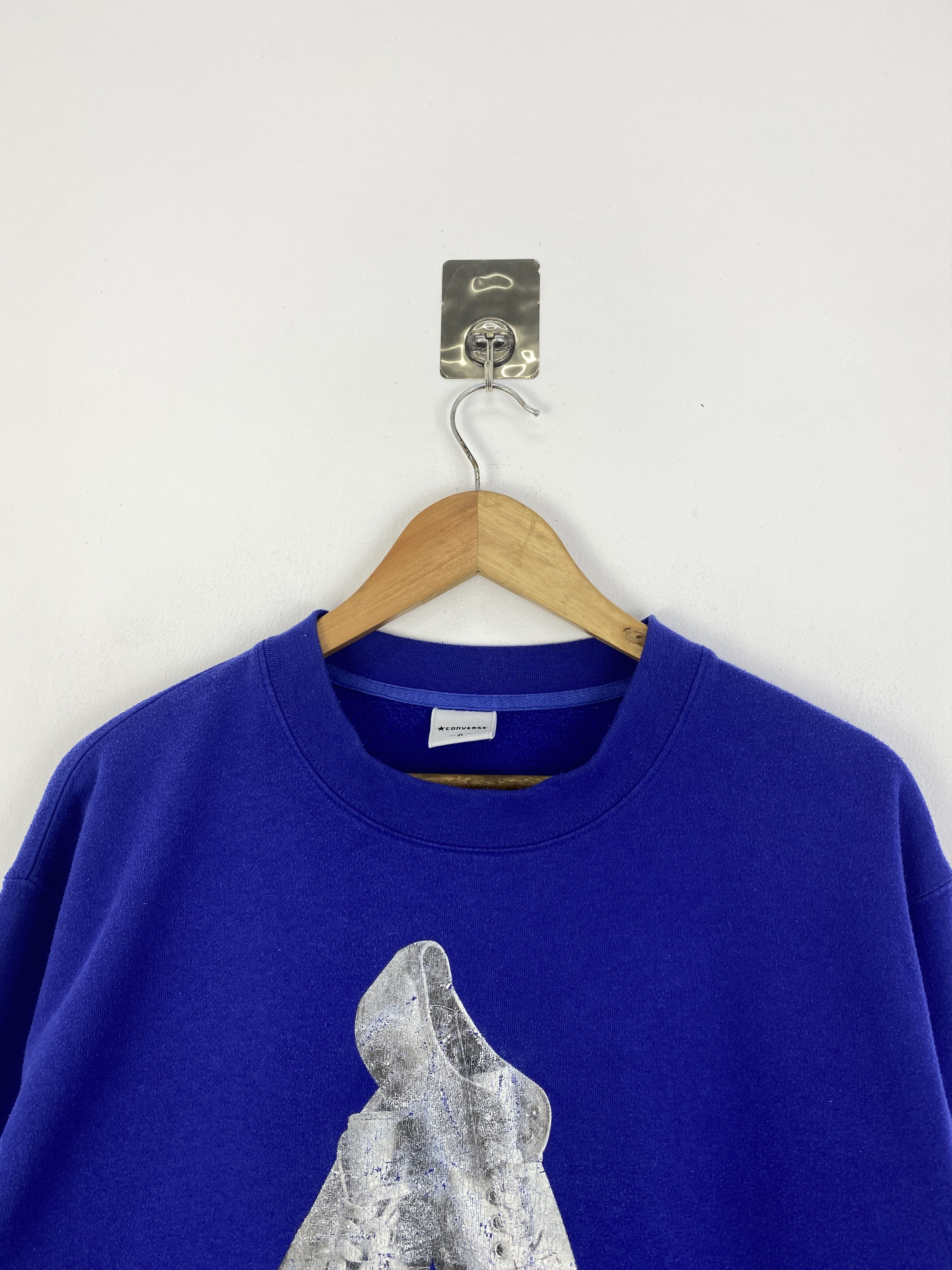 Converse × Vintage Vintage Converse Shoe printed Crewneck Sweatshirt SH0008 Size US XL / EU 56 / 4 - 2 Thumbnail