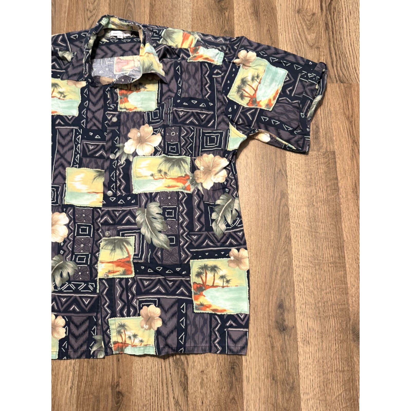 Pierre Cardin Pierre Cardin Shirt Men Multicolor Floral Short Sleeve Button Up Casual Cotton Rayon Pocket Hawaii 90s Summer Comfort Reg Large Mens Size US L / EU 52-54 / 3 - 4 Thumbnail