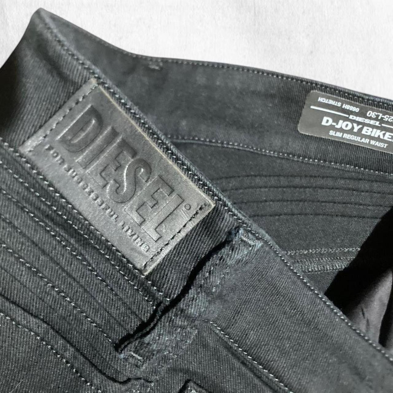 Diesel Diesel Deadstock D-JOY-BIKER Insane grail black denim diesel Size 25" / US 0 / IT 36 - 3 Thumbnail