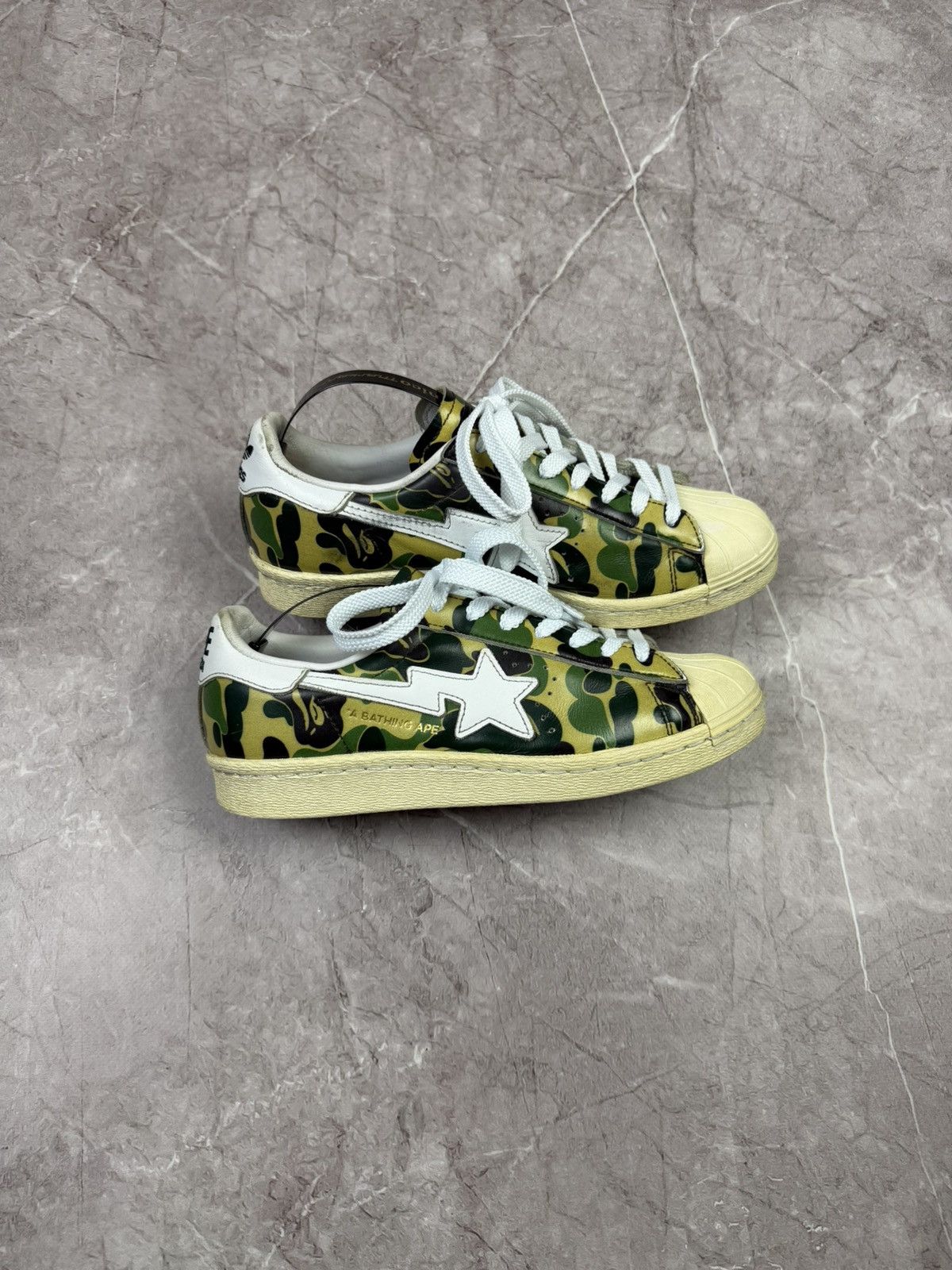 Adidas × Bape Adidas Superstar Bape ABC Camo Green A Bathing Ape Size Size US 6 / IT 36 - 3 Thumbnail
